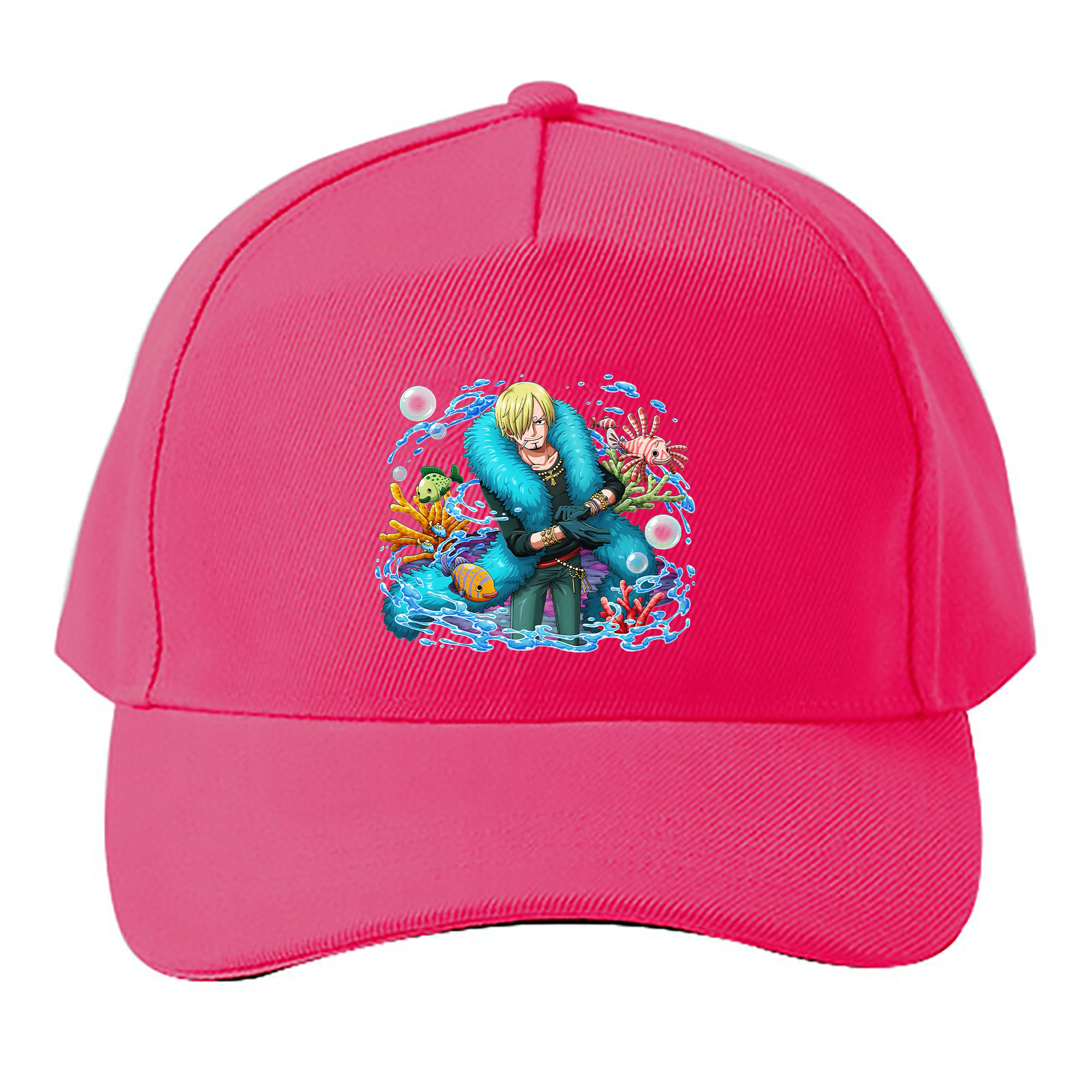 （画像用） ワンピース サンジ ONE PIECE Sanji ベースボールキャップ 綿100％ 男女兼用 帽子 スポーツ