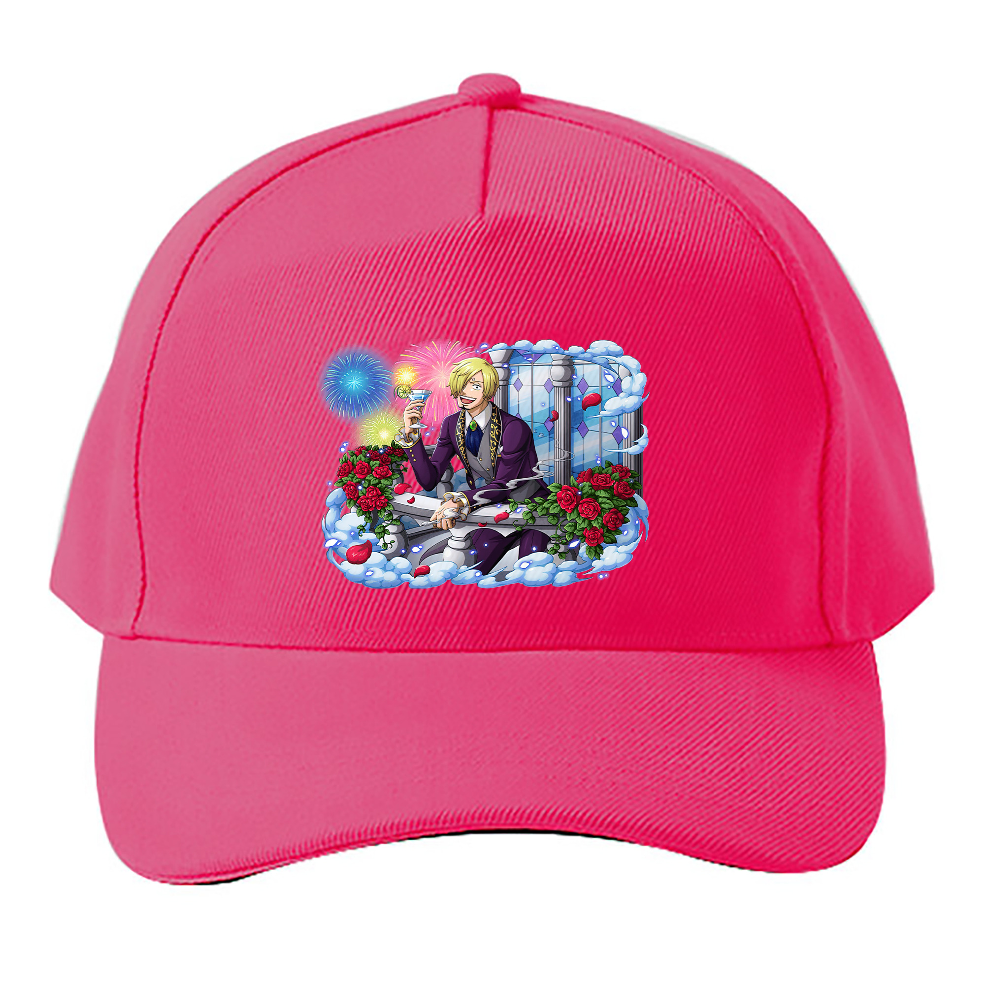 （画像用） ワンピース サンジ ONE PIECE Sanji ベースボールキャップ 綿100％ 男女兼用 帽子 スポーツ
