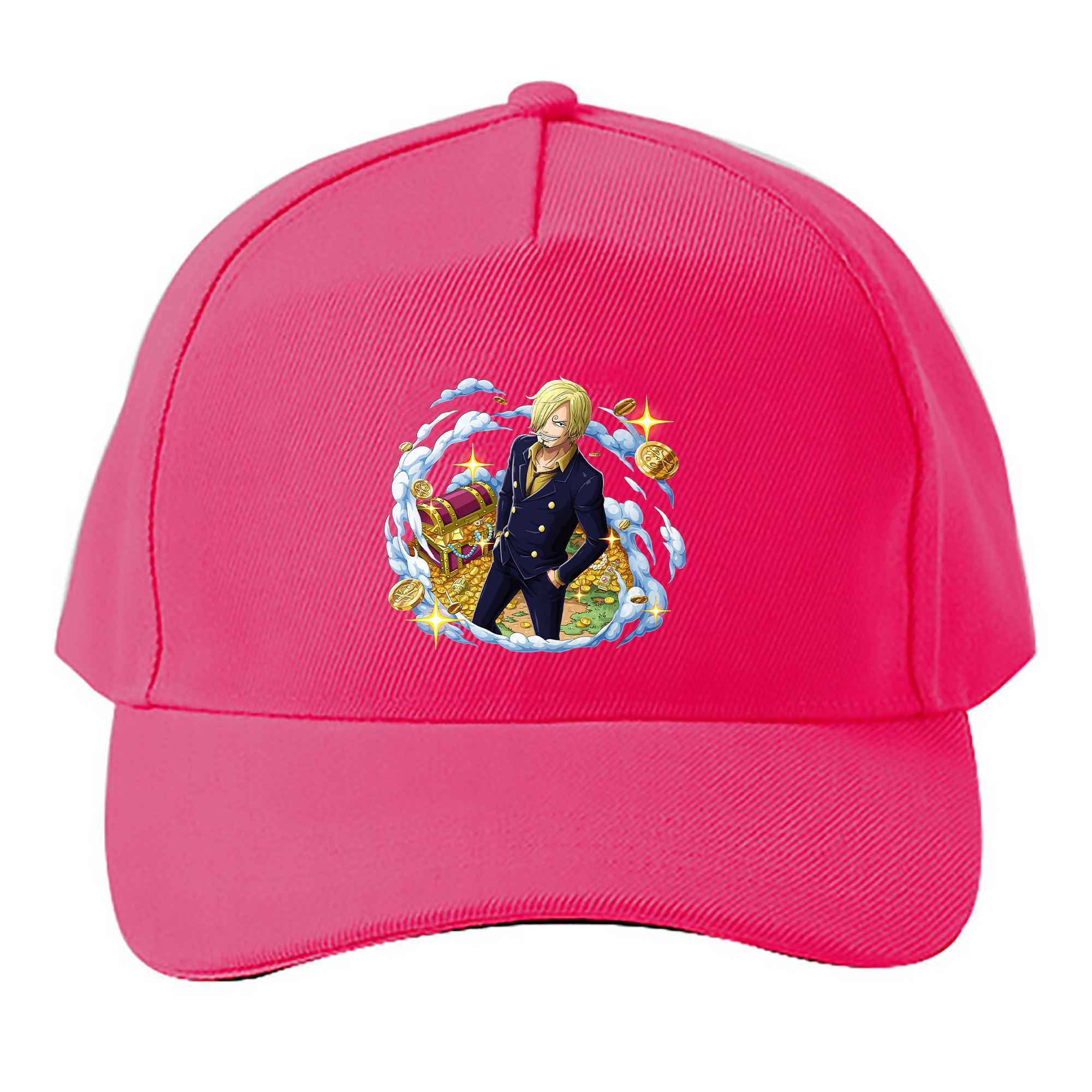 （画像用） ワンピース サンジ ONE PIECE Sanji ベースボールキャップ 綿100％ 男女兼用 帽子 スポーツ