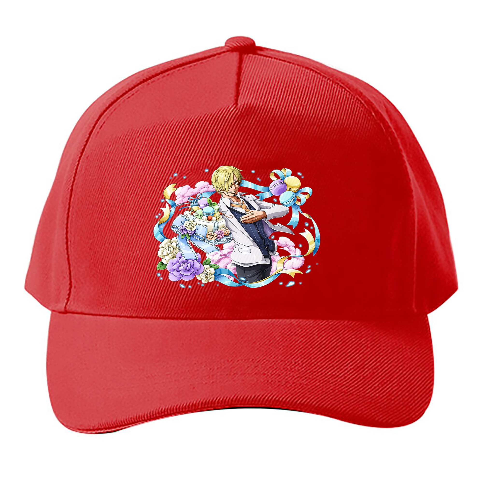 （画像用） ワンピース サンジ ONE PIECE Sanji ベースボールキャップ 綿100％ 男女兼用 帽子 スポーツ