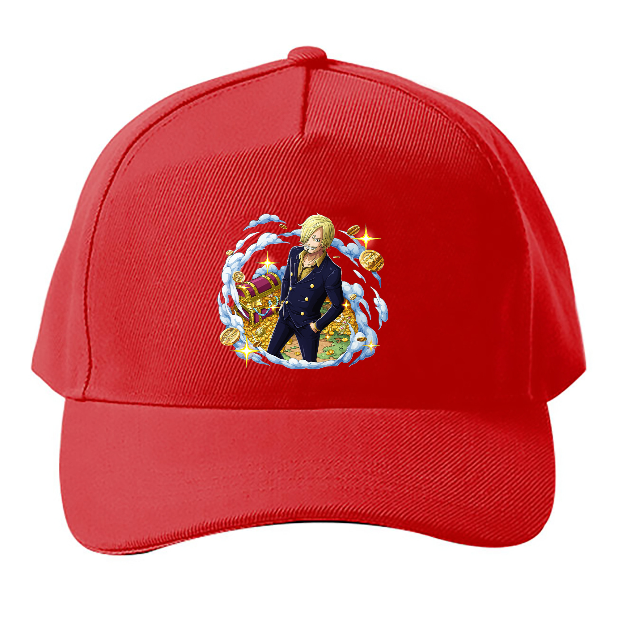 （画像用） ワンピース サンジ ONE PIECE Sanji ベースボールキャップ 綿100％ 男女兼用 帽子 スポーツ