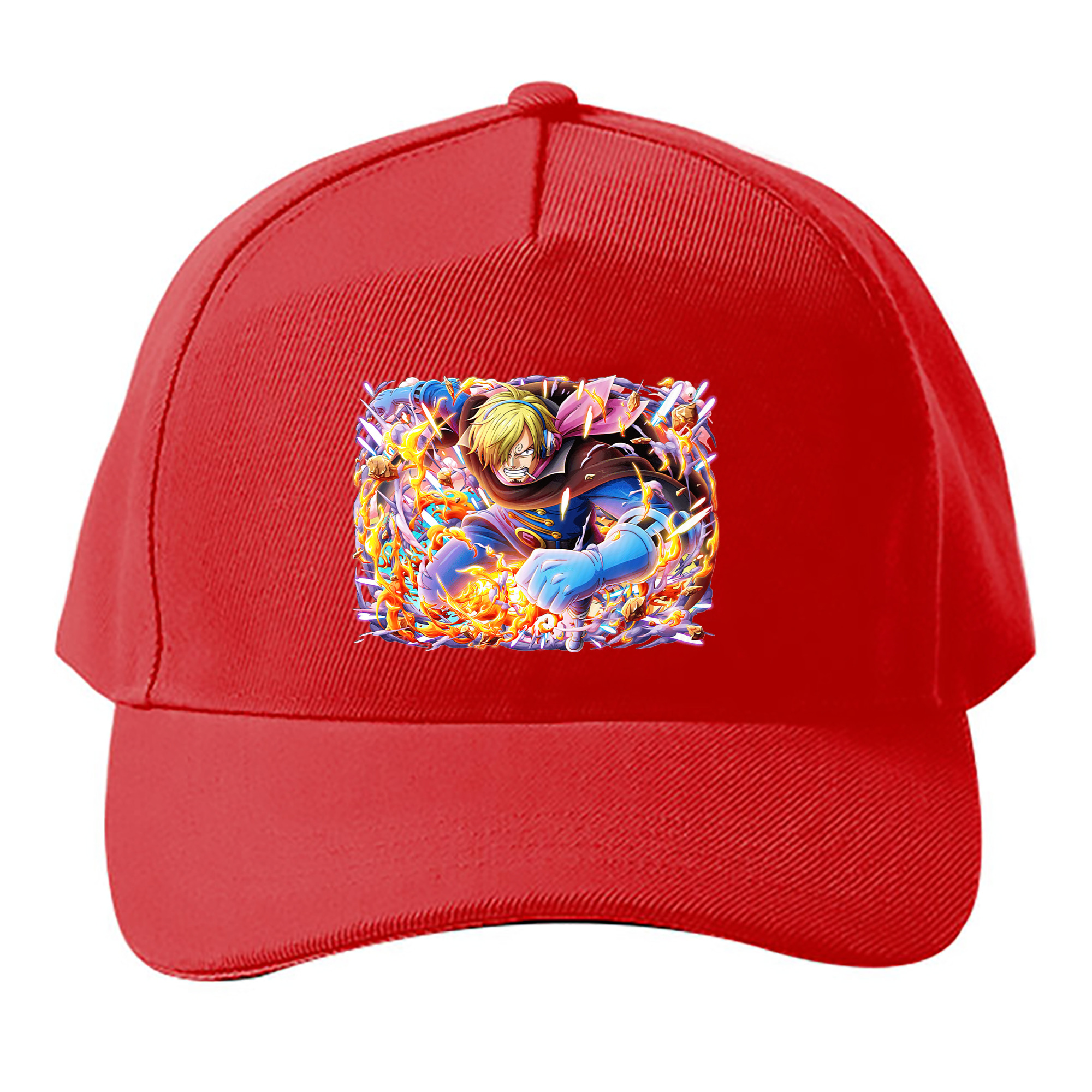 （画像用） ワンピース サンジ ONE PIECE Sanji ベースボールキャップ 綿100％ 男女兼用 帽子 スポーツ