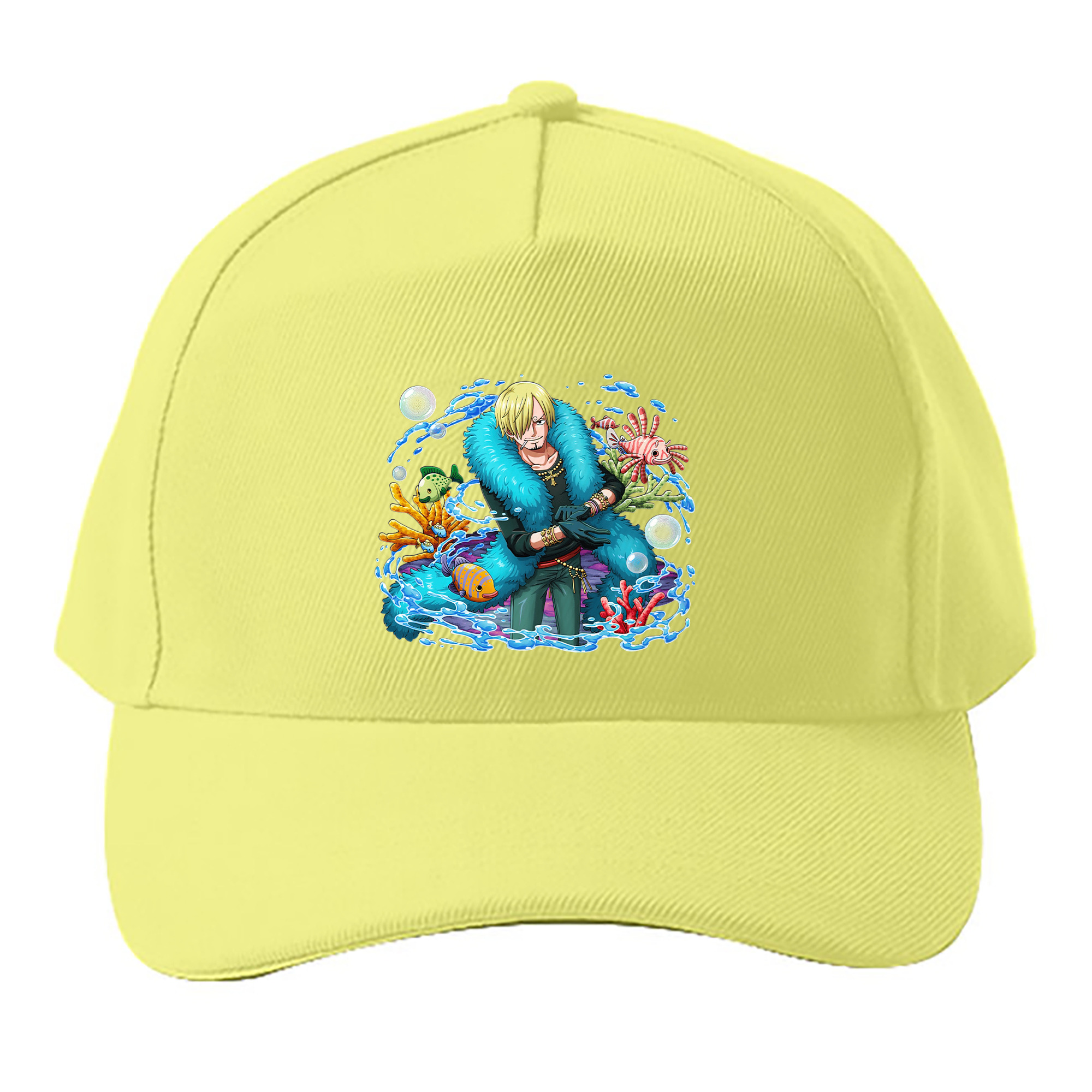 （画像用） ワンピース サンジ ONE PIECE Sanji ベースボールキャップ 綿100％ 男女兼用 帽子 スポーツ
