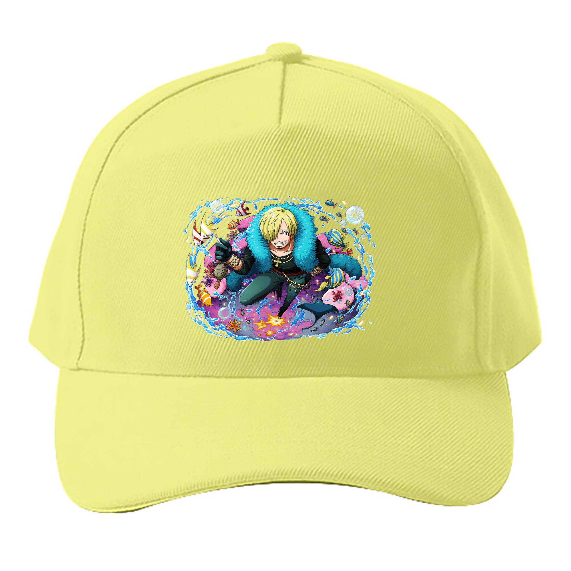 （画像用） ワンピース サンジ ONE PIECE Sanji ベースボールキャップ 綿100％ 男女兼用 帽子 スポーツ