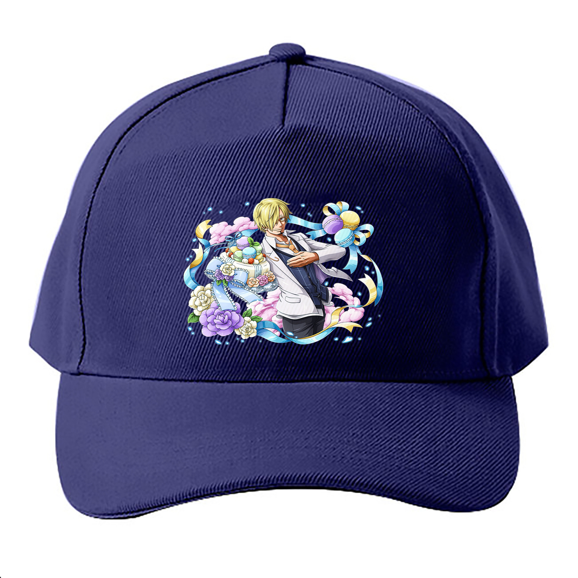（画像用） ワンピース サンジ ONE PIECE Sanji ベースボールキャップ 綿100％ 男女兼用 帽子 スポーツ