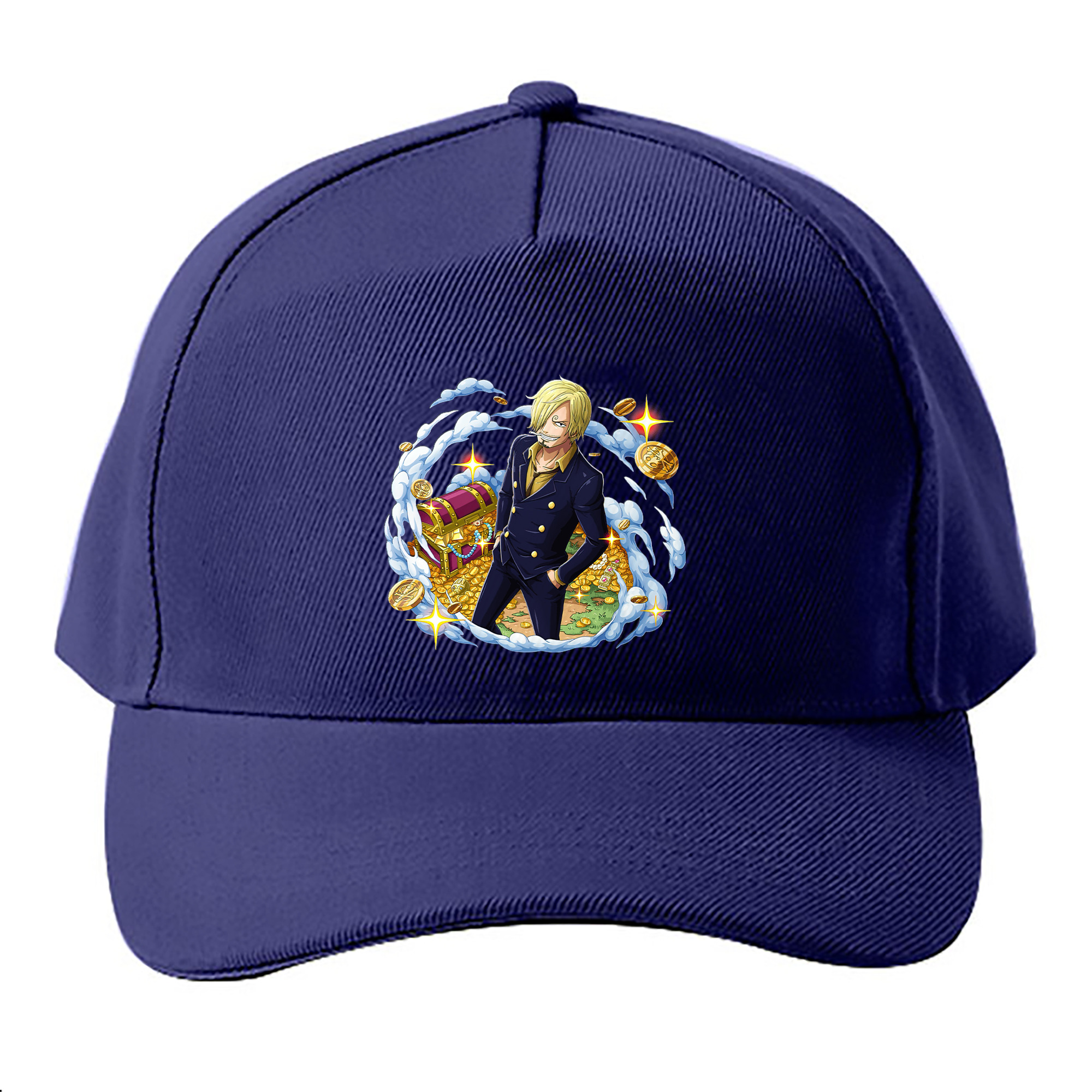 （画像用） ワンピース サンジ ONE PIECE Sanji ベースボールキャップ 綿100％ 男女兼用 帽子 スポーツ