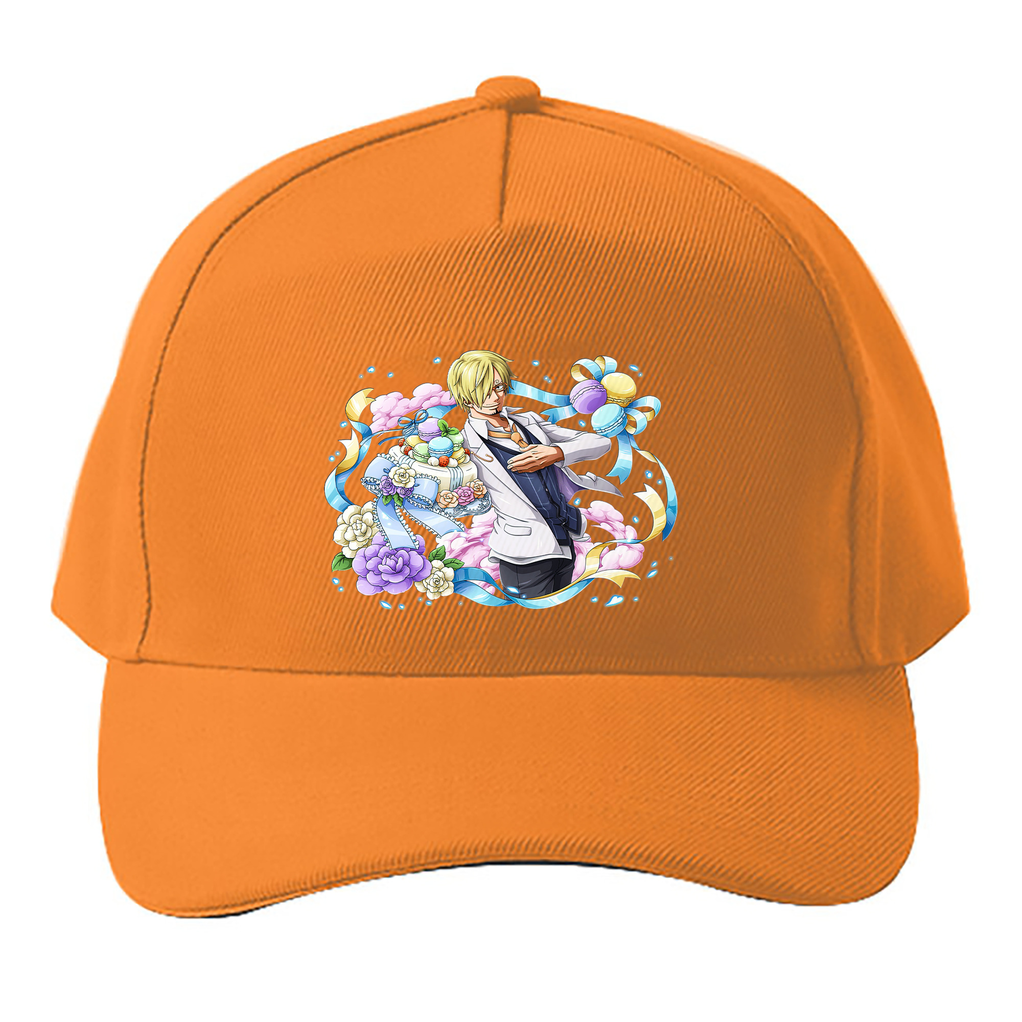 （画像用） ワンピース サンジ ONE PIECE Sanji ベースボールキャップ 綿100％ 男女兼用 帽子 スポーツ