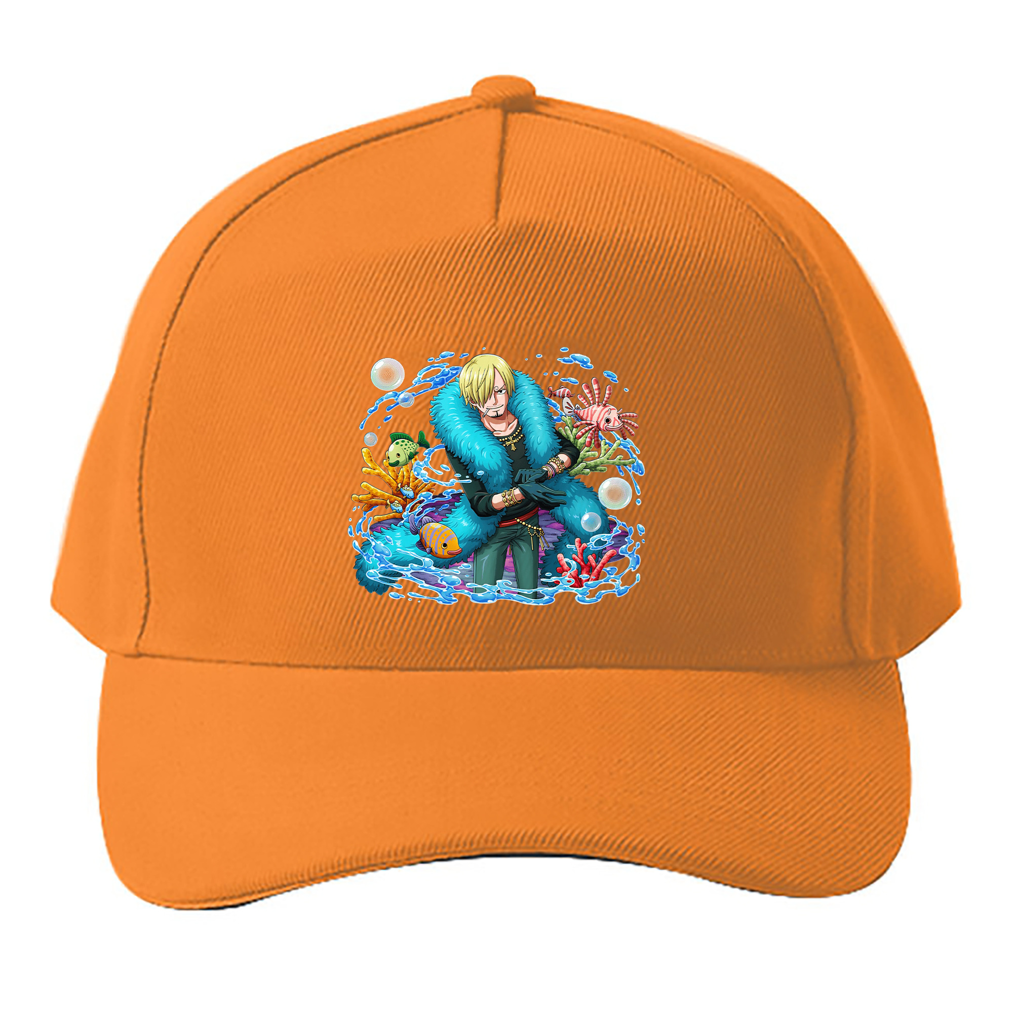 （画像用） ワンピース サンジ ONE PIECE Sanji ベースボールキャップ 綿100％ 男女兼用 帽子 スポーツ