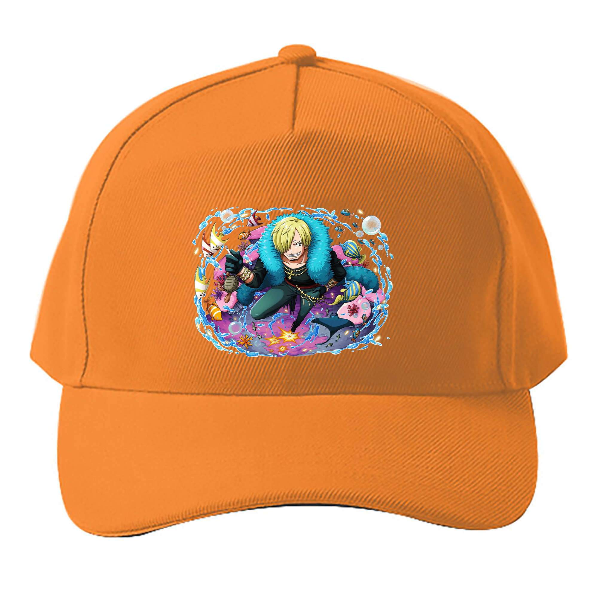 （画像用） ワンピース サンジ ONE PIECE Sanji ベースボールキャップ 綿100％ 男女兼用 帽子 スポーツ