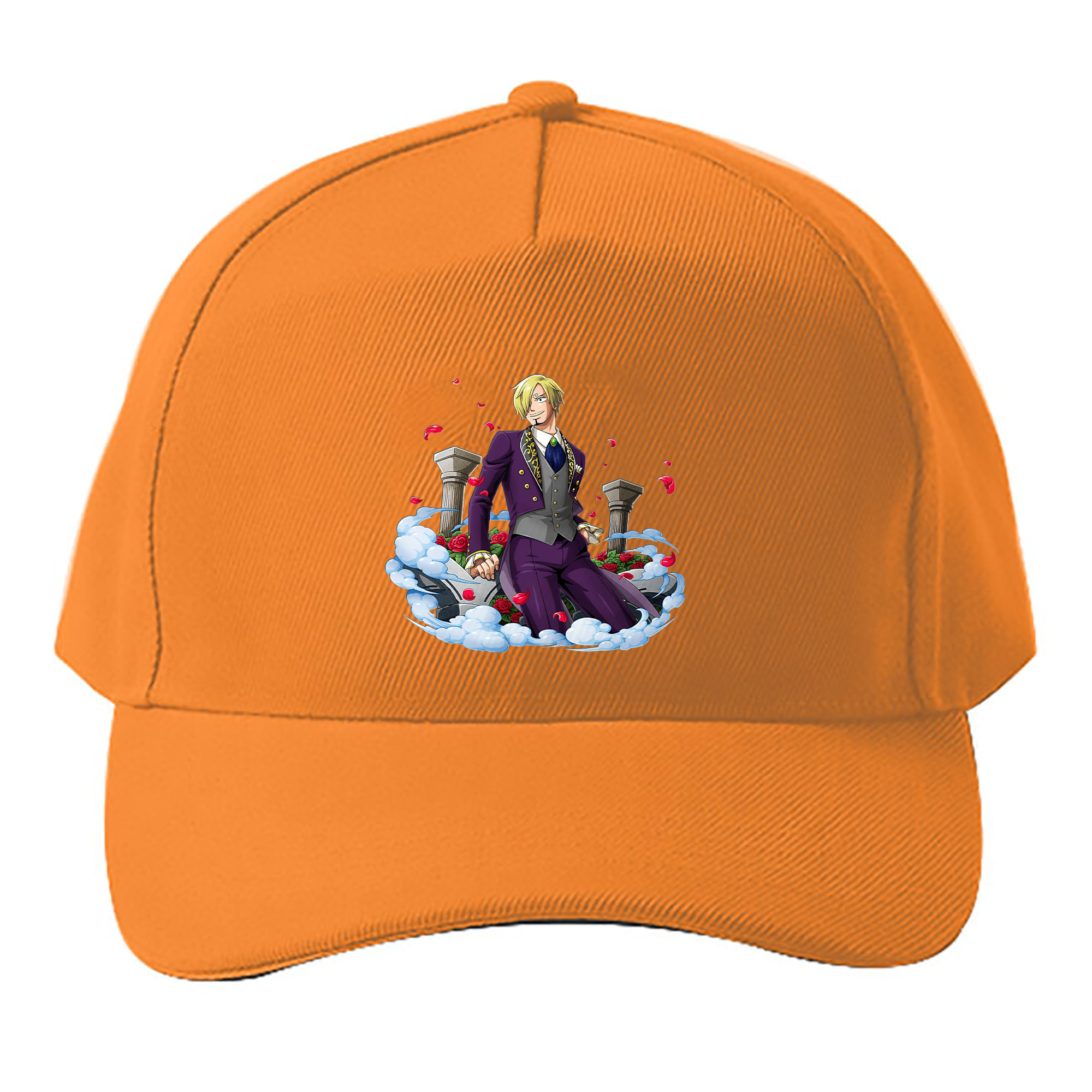 （画像用） ワンピース サンジ ONE PIECE Sanji ベースボールキャップ 綿100％ 男女兼用 帽子 スポーツ
