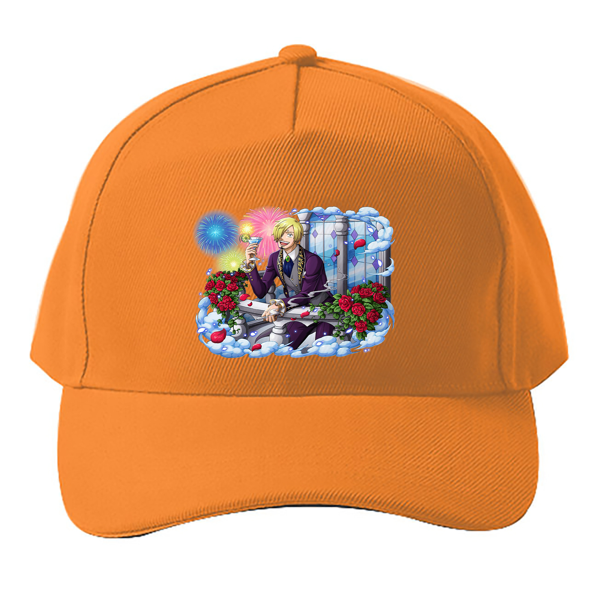 （画像用） ワンピース サンジ ONE PIECE Sanji ベースボールキャップ 綿100％ 男女兼用 帽子 スポーツ