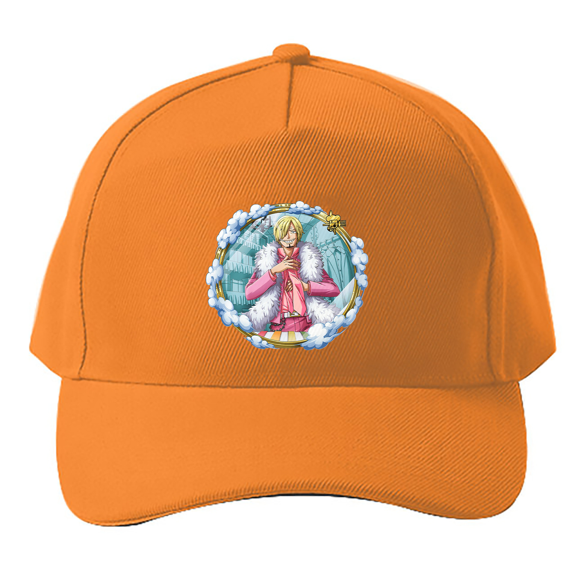 （画像用） ワンピース サンジ ONE PIECE Sanji ベースボールキャップ 綿100％ 男女兼用 帽子 スポーツ