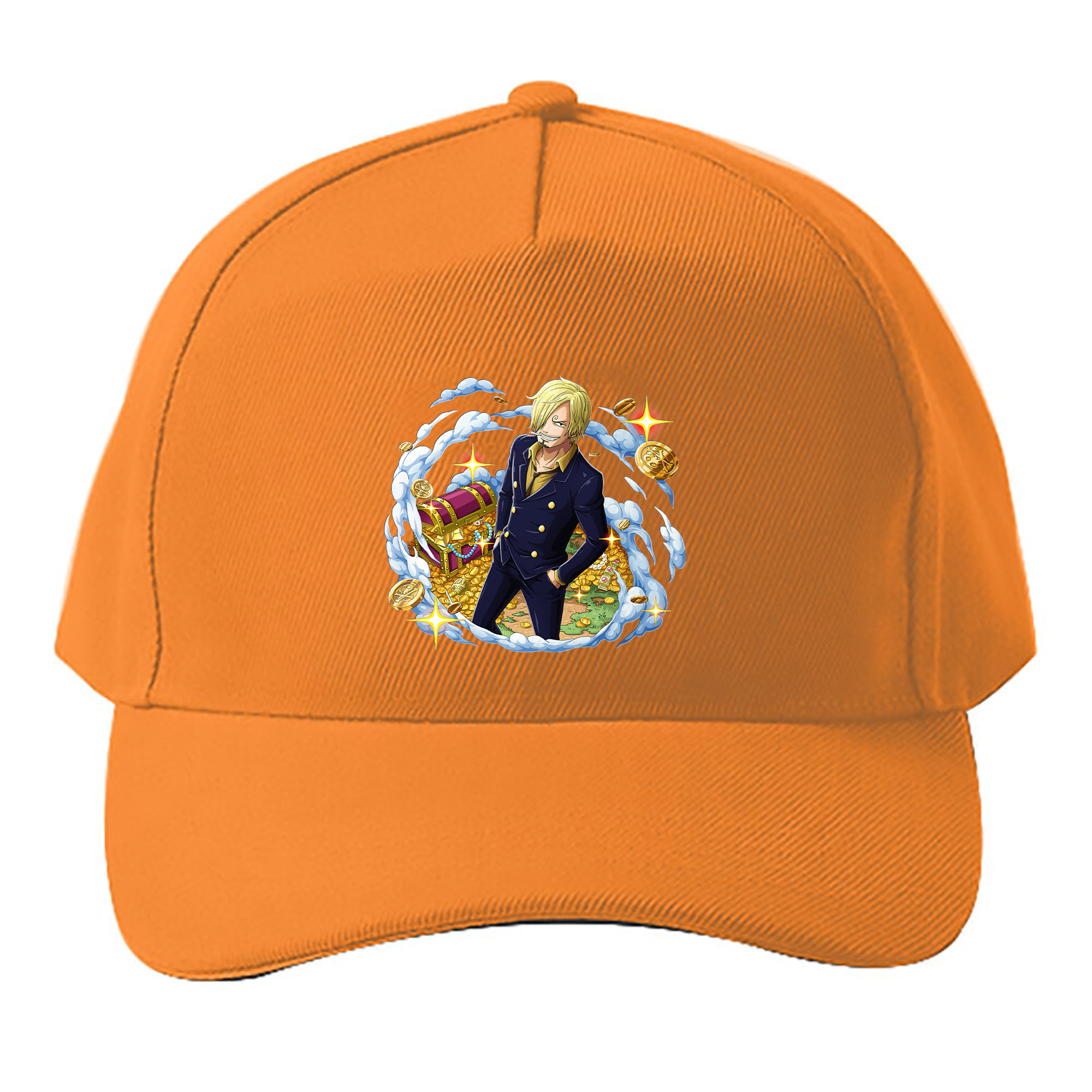 （画像用） ワンピース サンジ ONE PIECE Sanji ベースボールキャップ 綿100％ 男女兼用 帽子 スポーツ