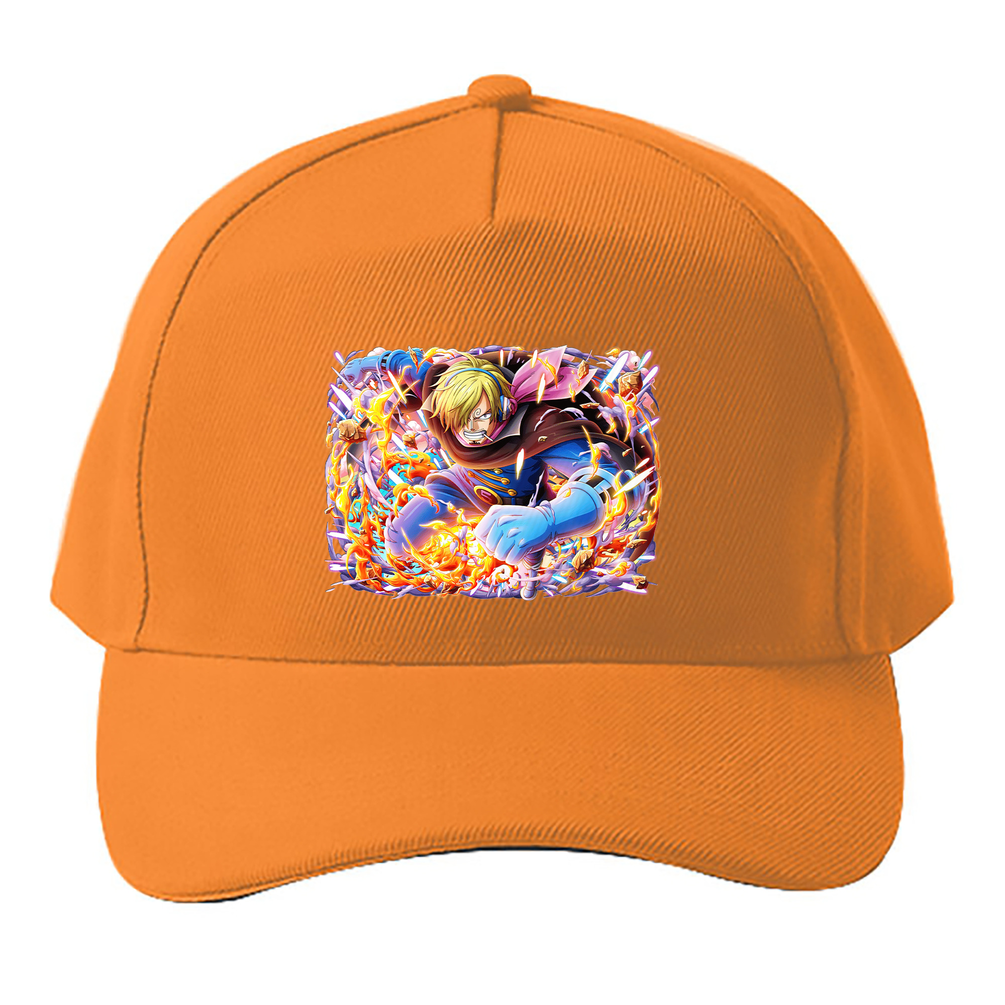 （画像用） ワンピース サンジ ONE PIECE Sanji ベースボールキャップ 綿100％ 男女兼用 帽子 スポーツ