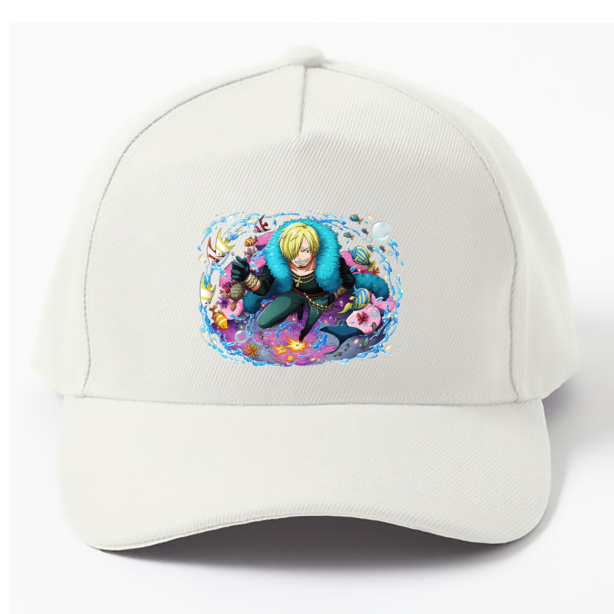 （画像用） ワンピース サンジ ONE PIECE Sanji ベースボールキャップ 綿100％ 男女兼用 帽子 スポーツ