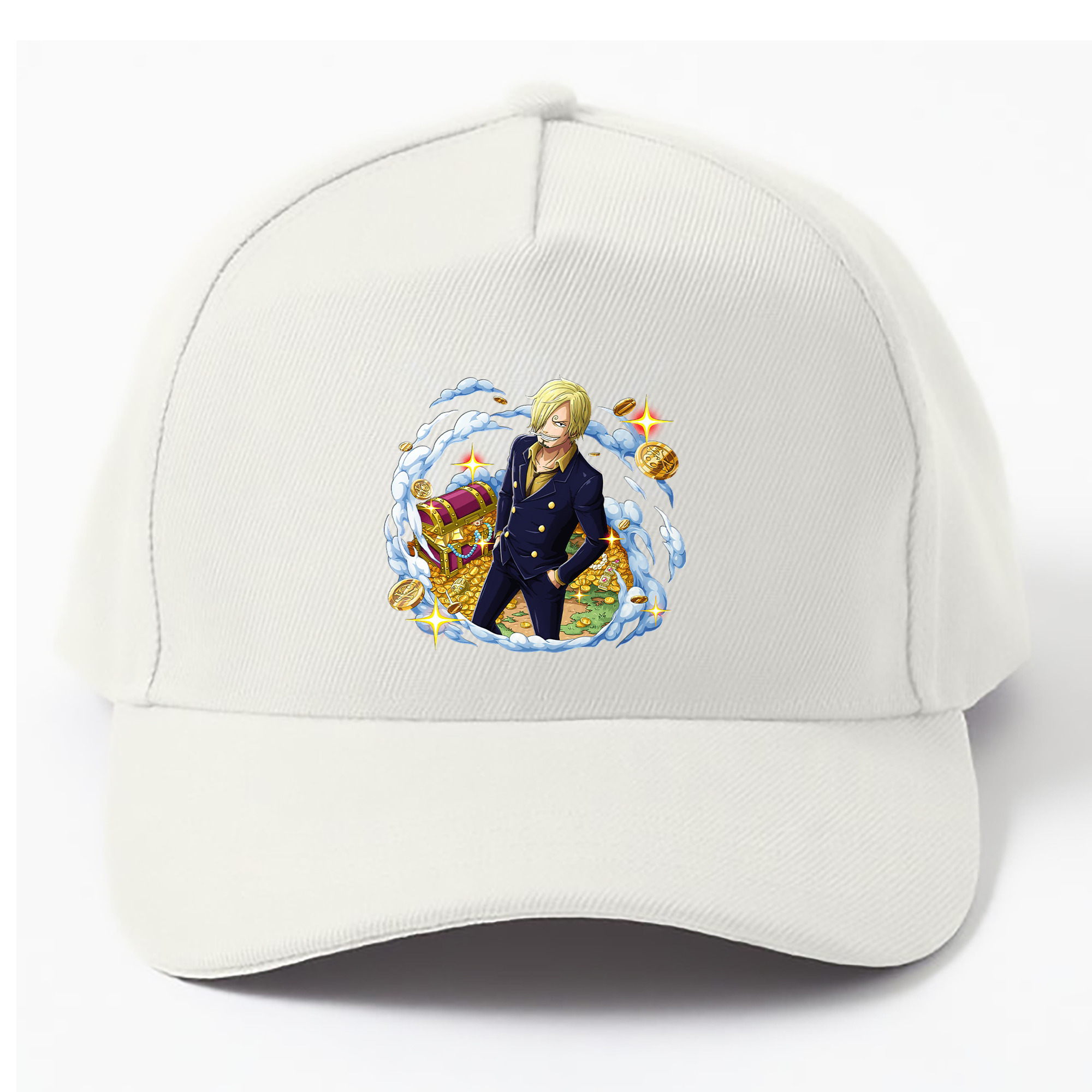 （画像用） ワンピース サンジ ONE PIECE Sanji ベースボールキャップ 綿100％ 男女兼用 帽子 スポーツ