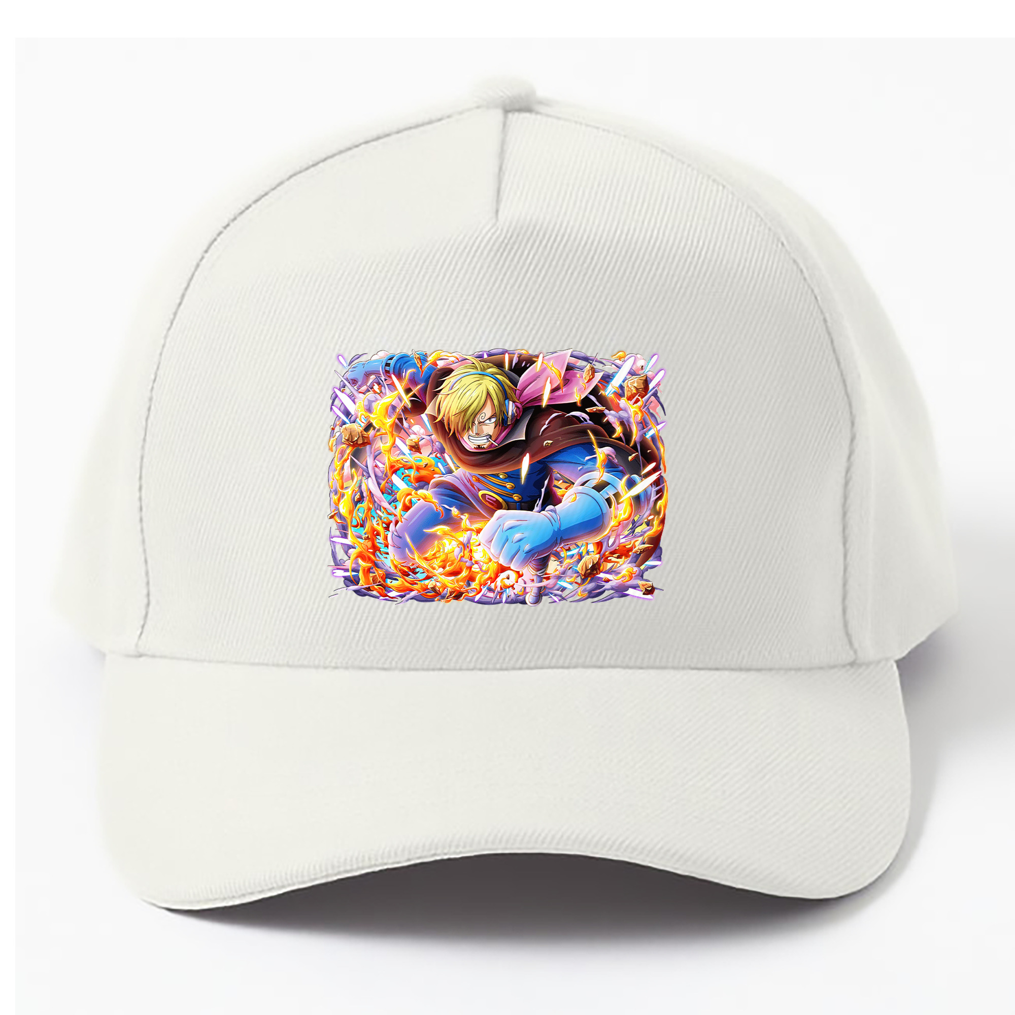 （画像用） ワンピース サンジ ONE PIECE Sanji ベースボールキャップ 綿100％ 男女兼用 帽子 スポーツ