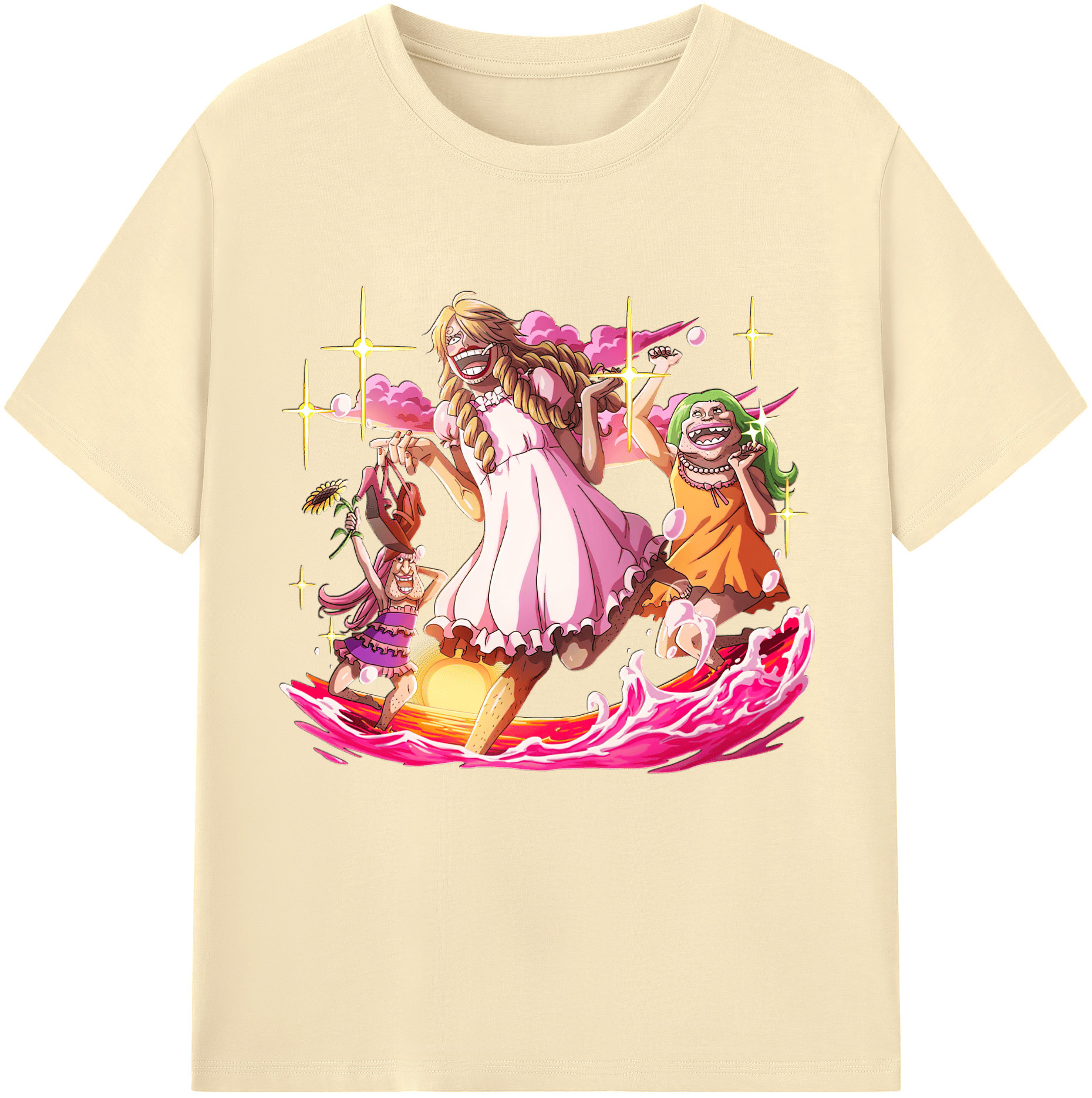 ワンピース サンジ ONE PIECE Sanji 綿100％半袖Tシャツ（フロントプリント）
