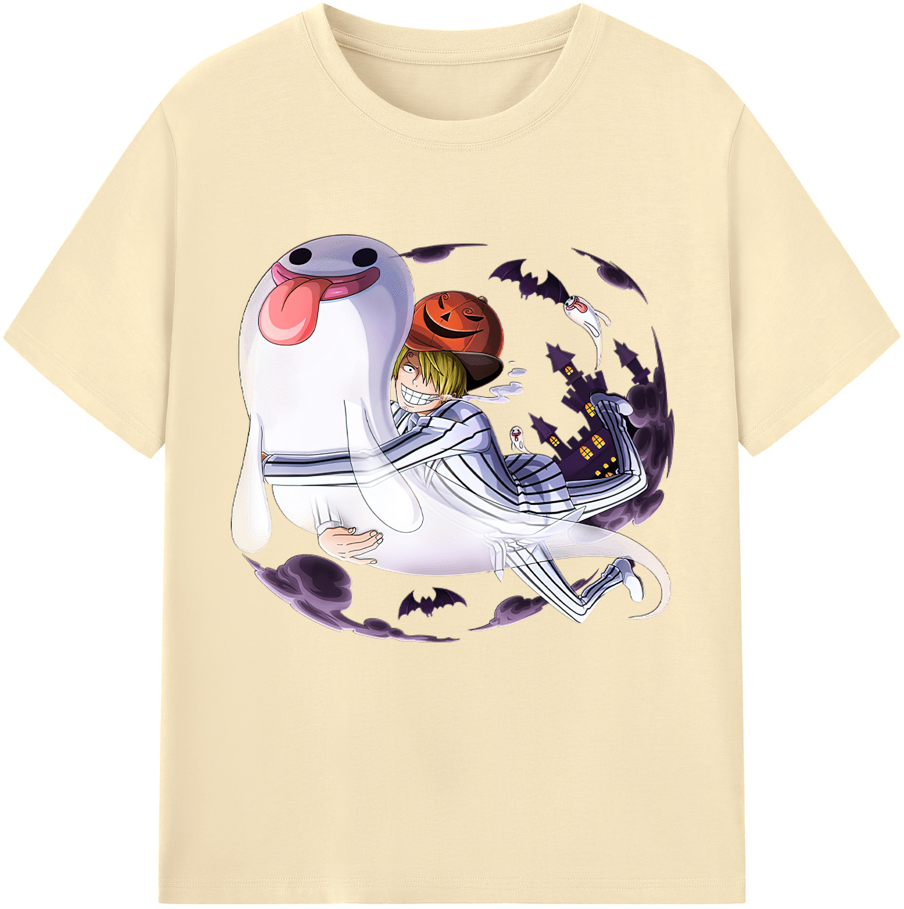 ワンピース サンジ ONE PIECE Sanji 綿100％半袖Tシャツ（フロントプリント）