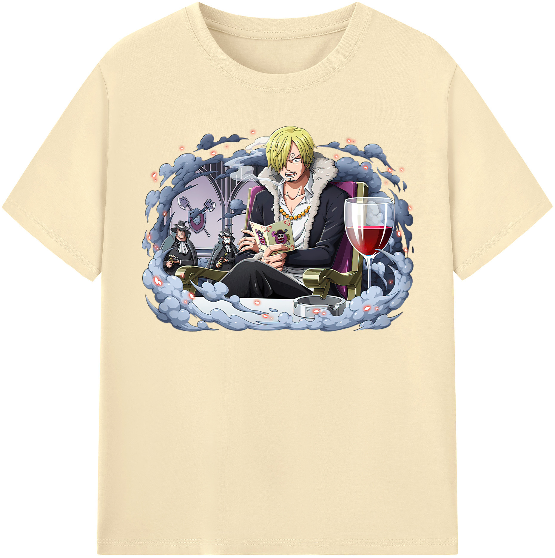 ワンピース サンジ ONE PIECE Sanji 綿100％半袖Tシャツ（フロントプリント）