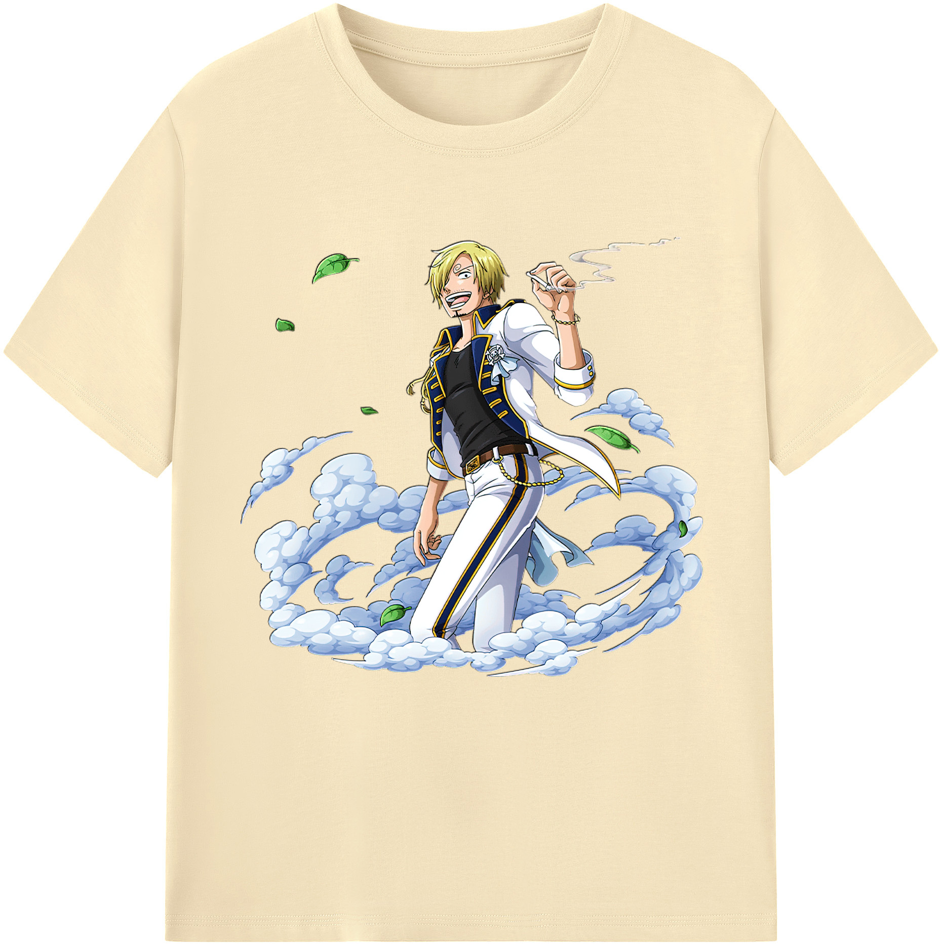 ワンピース サンジ ONE PIECE Sanji 綿100％半袖Tシャツ（フロントプリント）