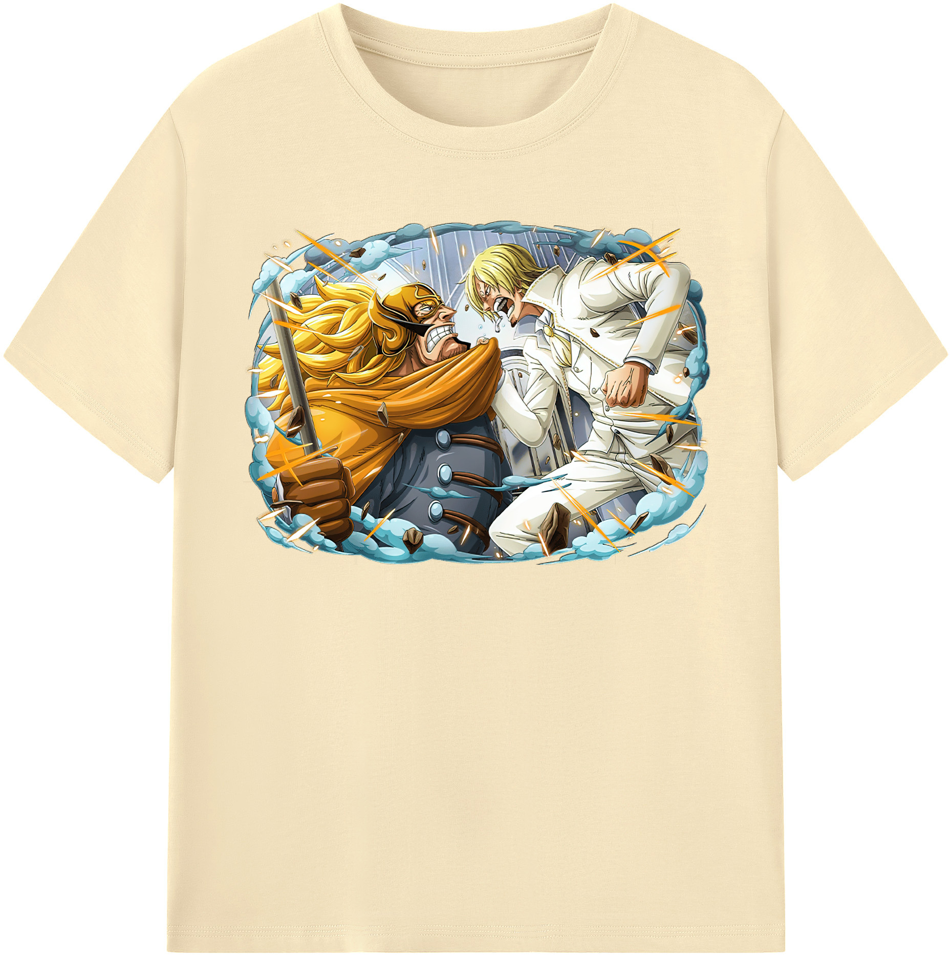 ワンピース サンジ ONE PIECE Sanji 綿100％半袖Tシャツ（フロントプリント）