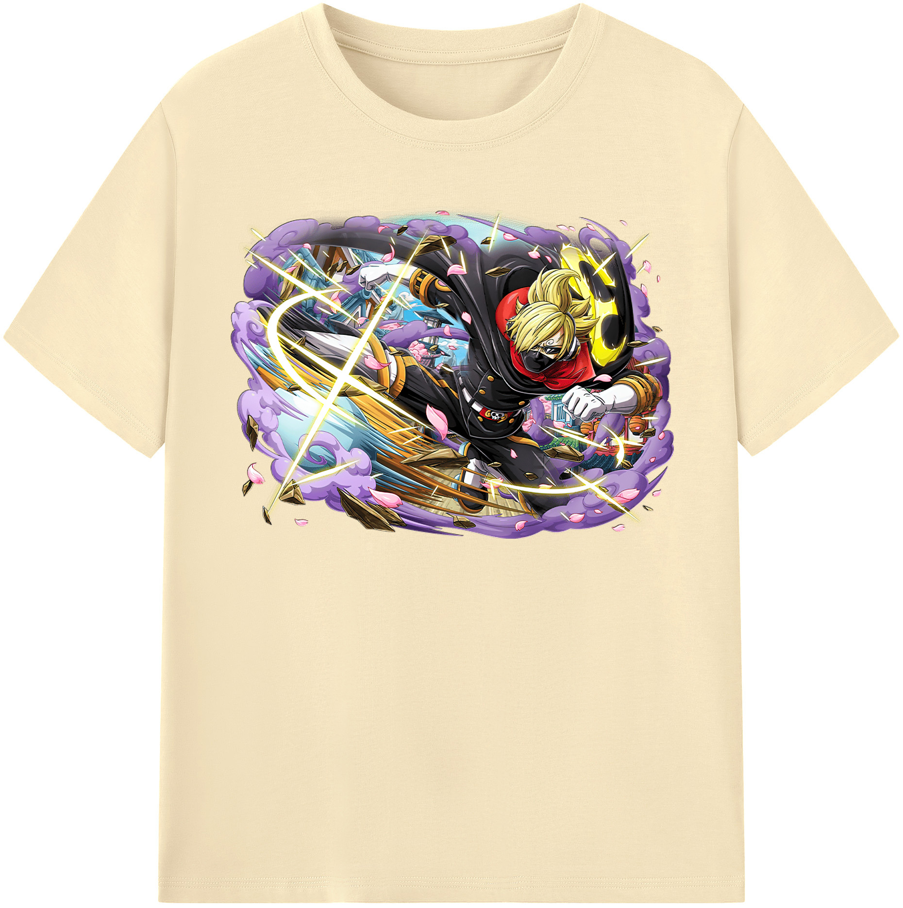 ワンピース サンジ ONE PIECE Sanji 綿100％半袖Tシャツ（フロントプリント）