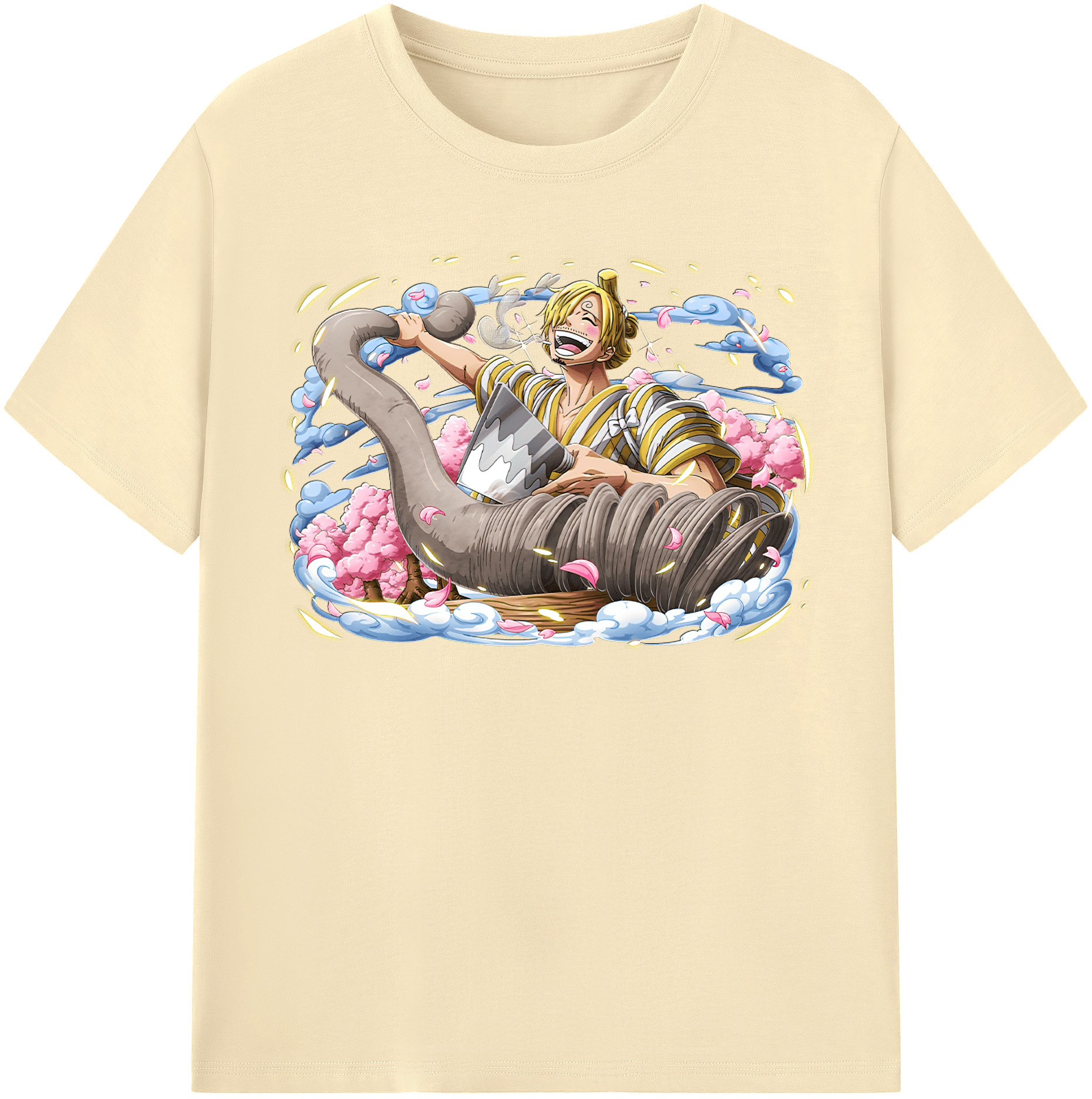 ワンピース サンジ ONE PIECE Sanji 綿100％半袖Tシャツ（フロントプリント）