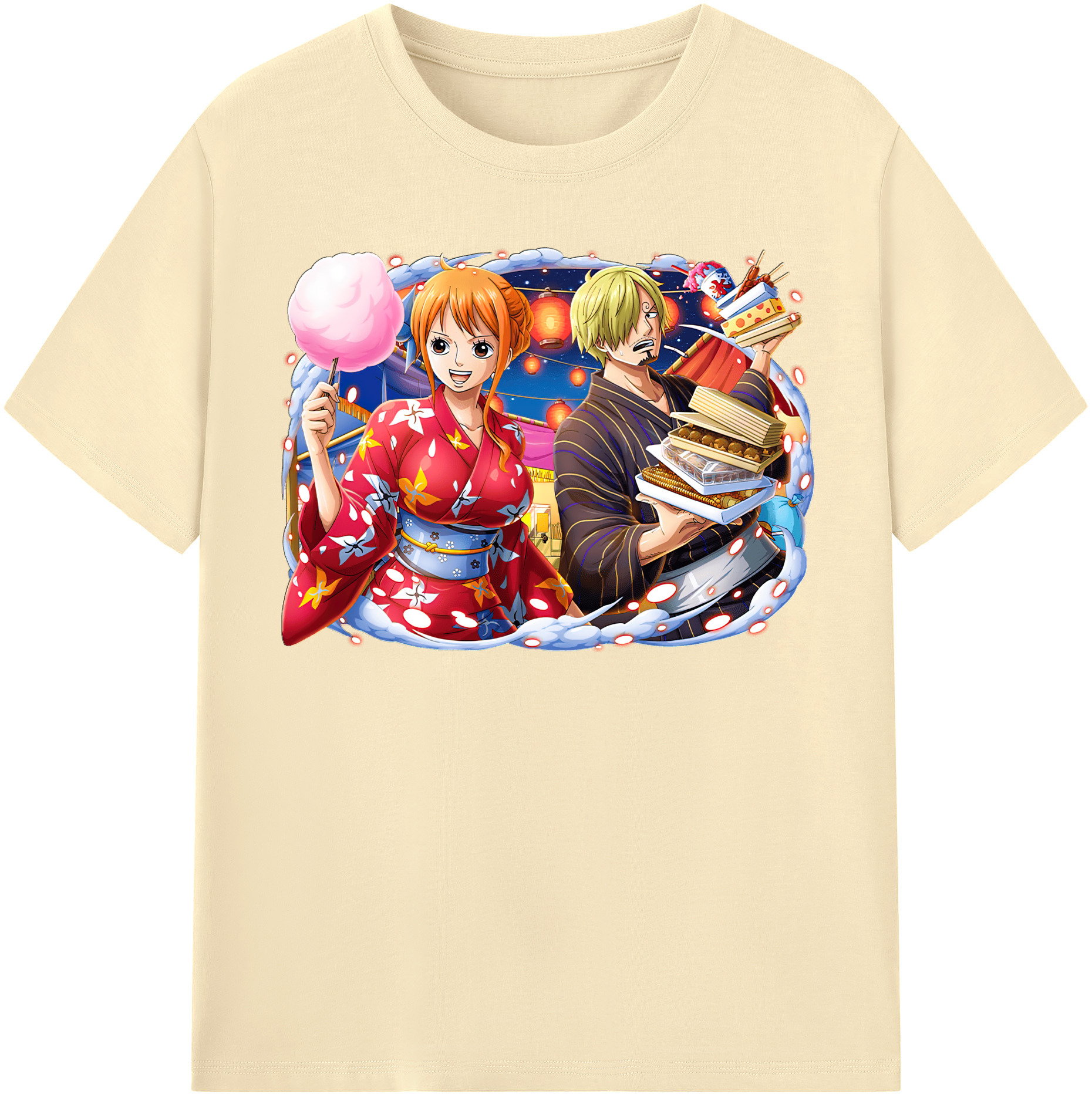 ワンピース サンジ ONE PIECE Sanji 綿100％半袖Tシャツ（フロントプリント）