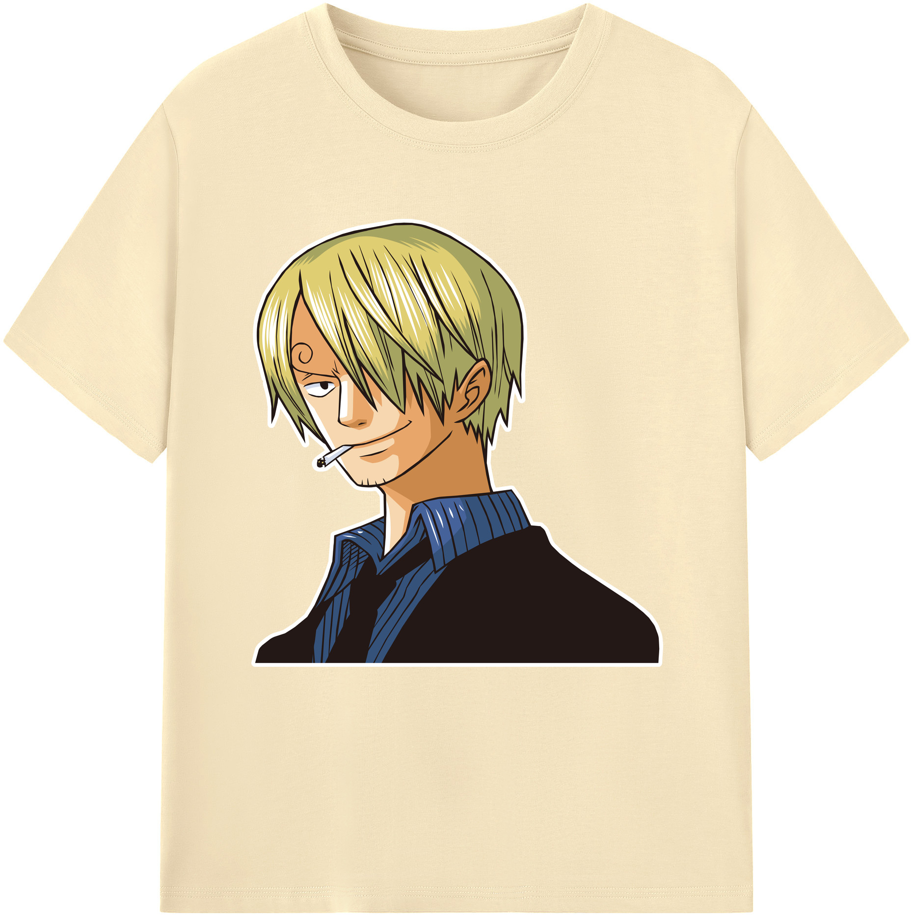 ワンピース サンジ ONE PIECE Sanji 綿100％半袖Tシャツ（フロントプリント）