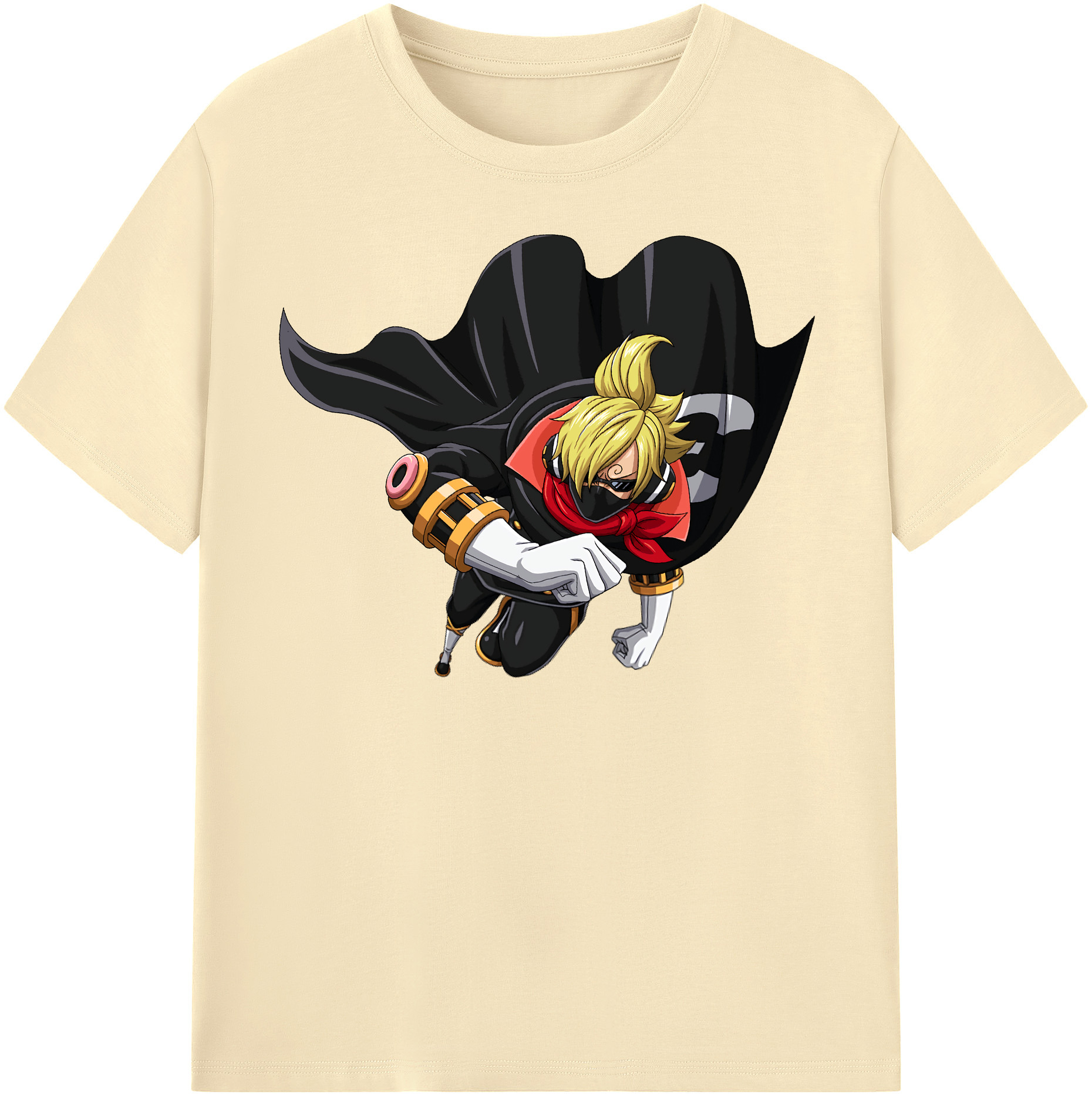 ワンピース サンジ ONE PIECE Sanji 綿100％半袖Tシャツ（フロントプリント）