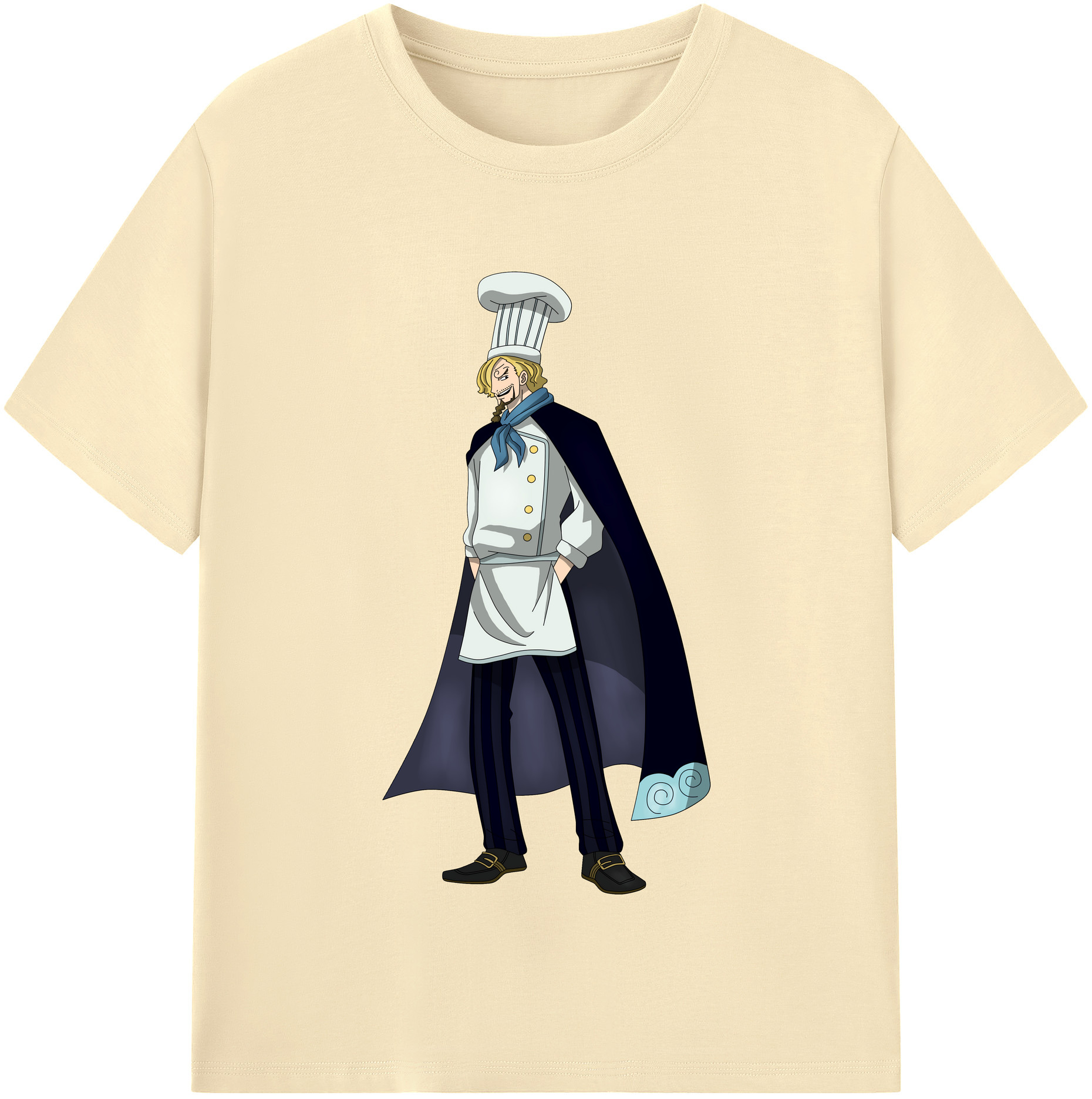 ワンピース サンジ ONE PIECE Sanji 綿100％半袖Tシャツ（フロントプリント）