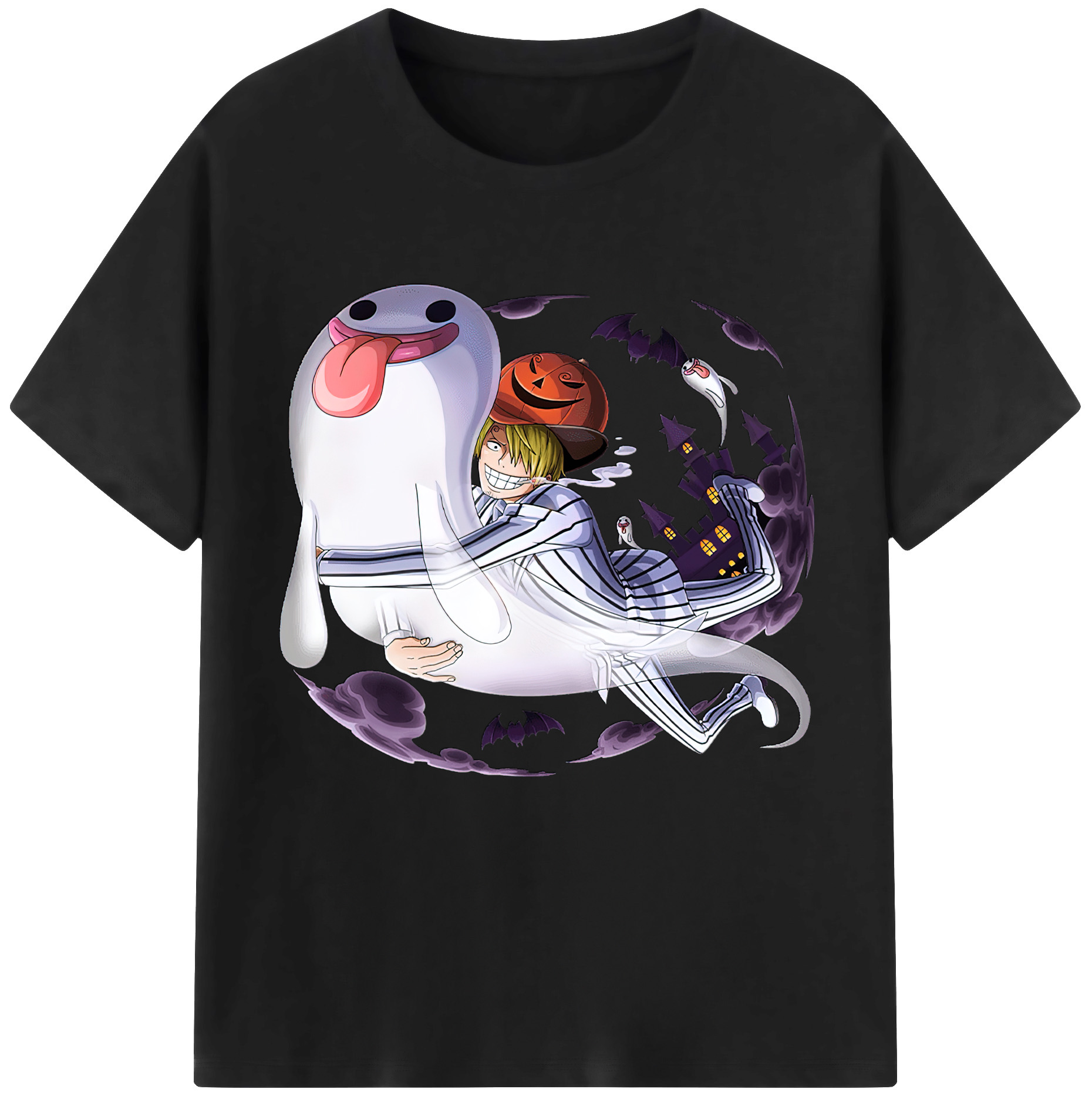 ワンピース サンジ ONE PIECE Sanji 綿100％半袖Tシャツ（フロントプリント）