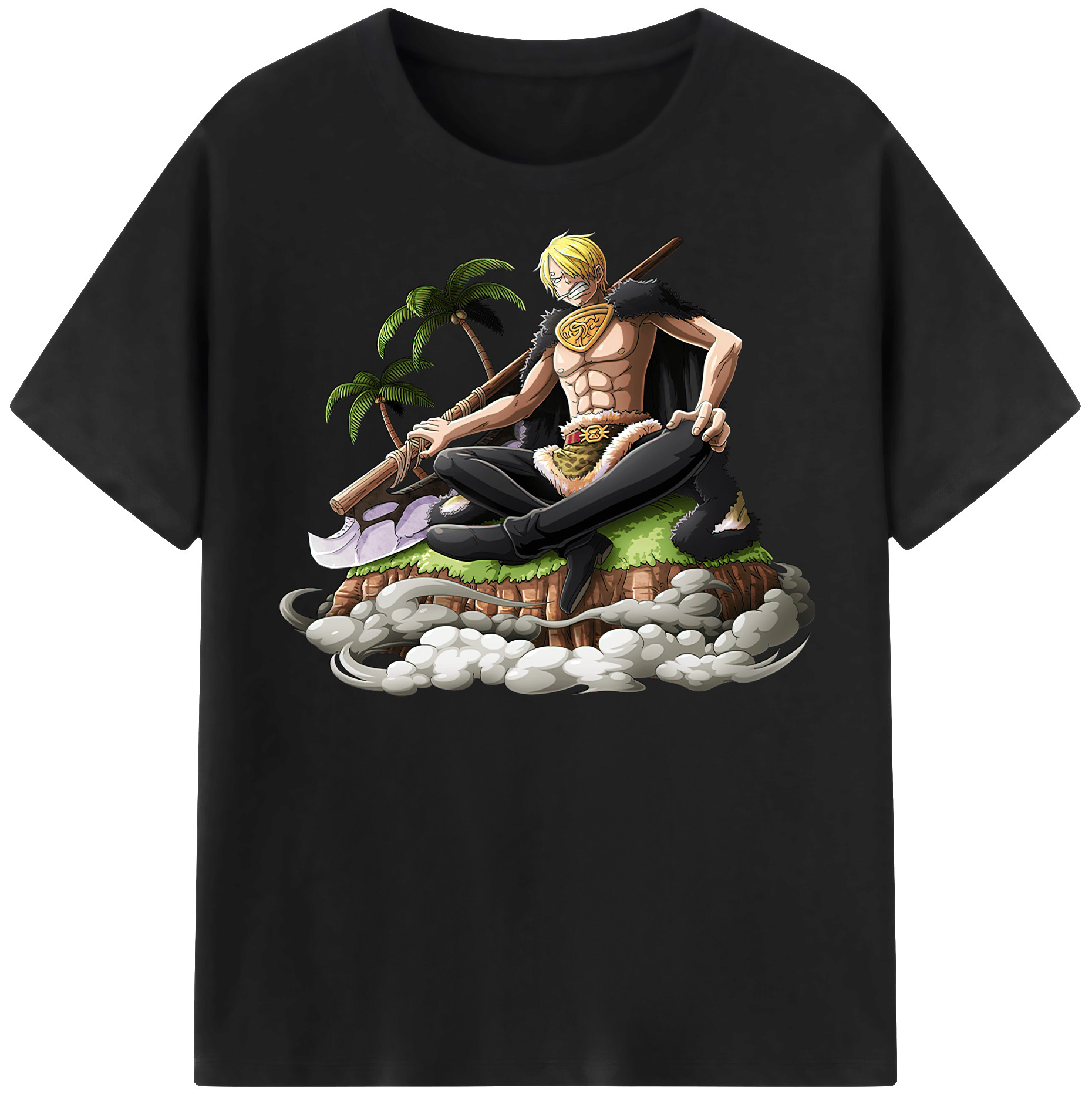 ワンピース サンジ ONE PIECE Sanji 綿100％半袖Tシャツ（フロントプリント）