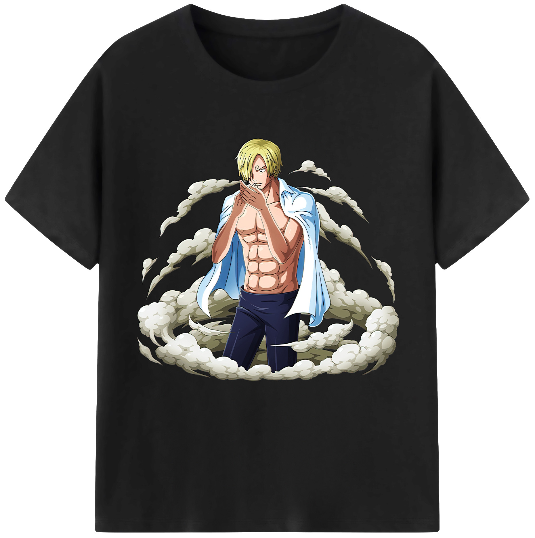 ワンピース サンジ ONE PIECE Sanji 綿100％半袖Tシャツ（フロントプリント）