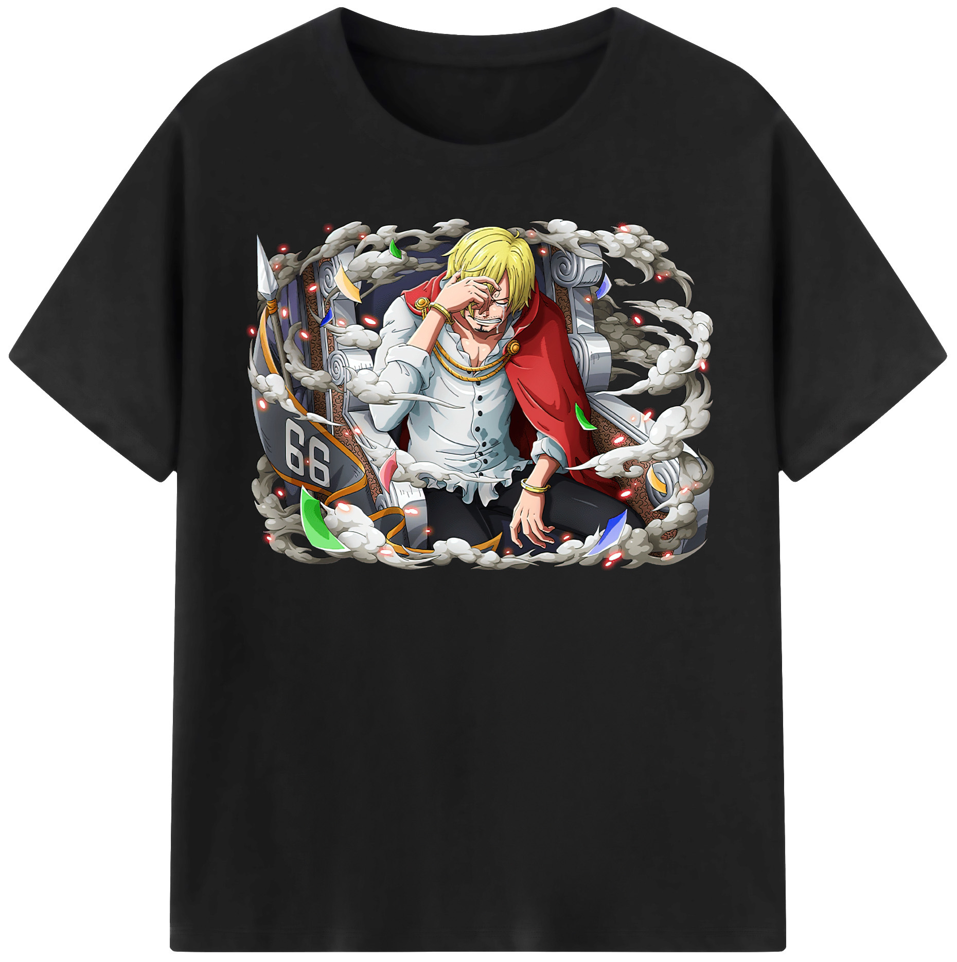 ワンピース サンジ ONE PIECE Sanji 綿100％半袖Tシャツ（フロントプリント）