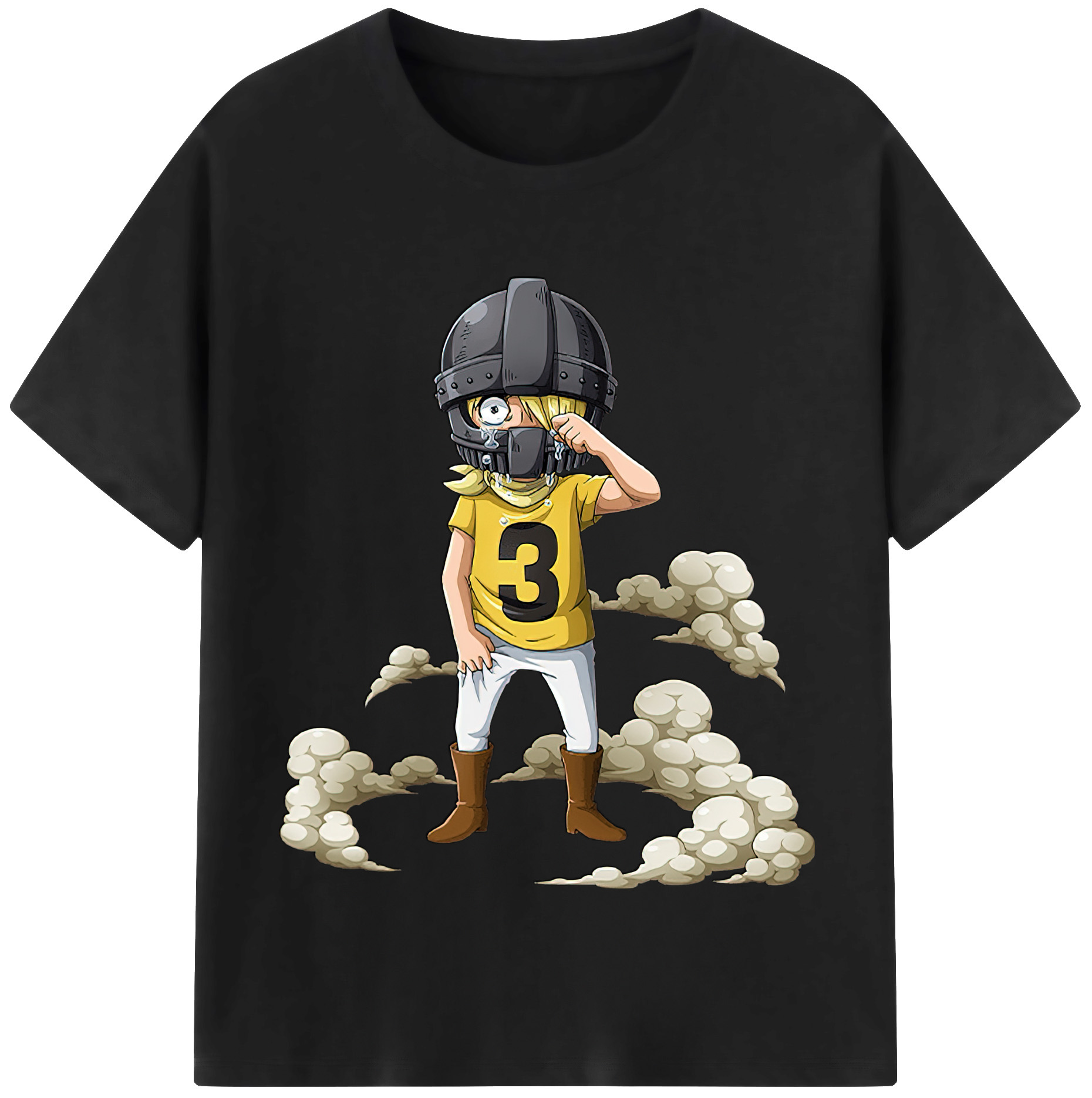ワンピース サンジ ONE PIECE Sanji 綿100％半袖Tシャツ（フロントプリント）