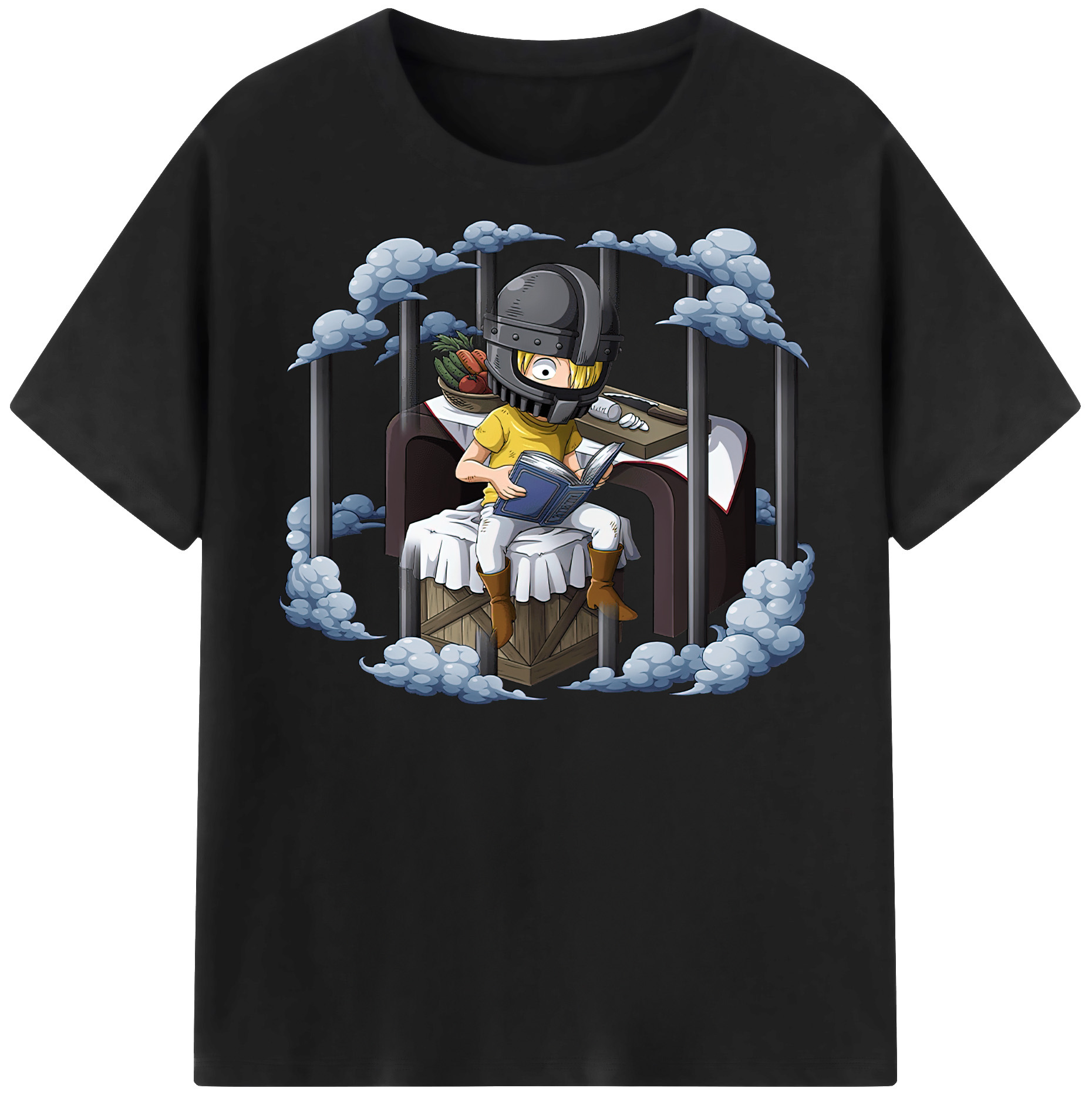 ワンピース サンジ ONE PIECE Sanji 綿100％半袖Tシャツ（フロントプリント）