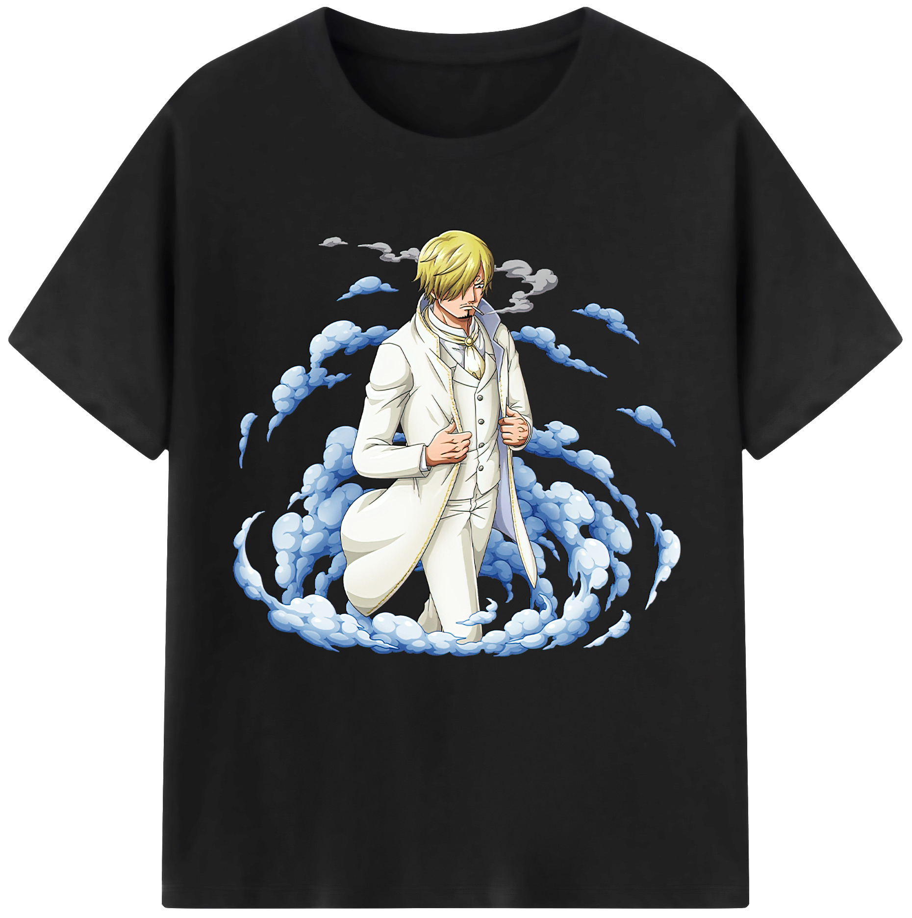 ワンピース サンジ ONE PIECE Sanji 綿100％半袖Tシャツ（フロントプリント）