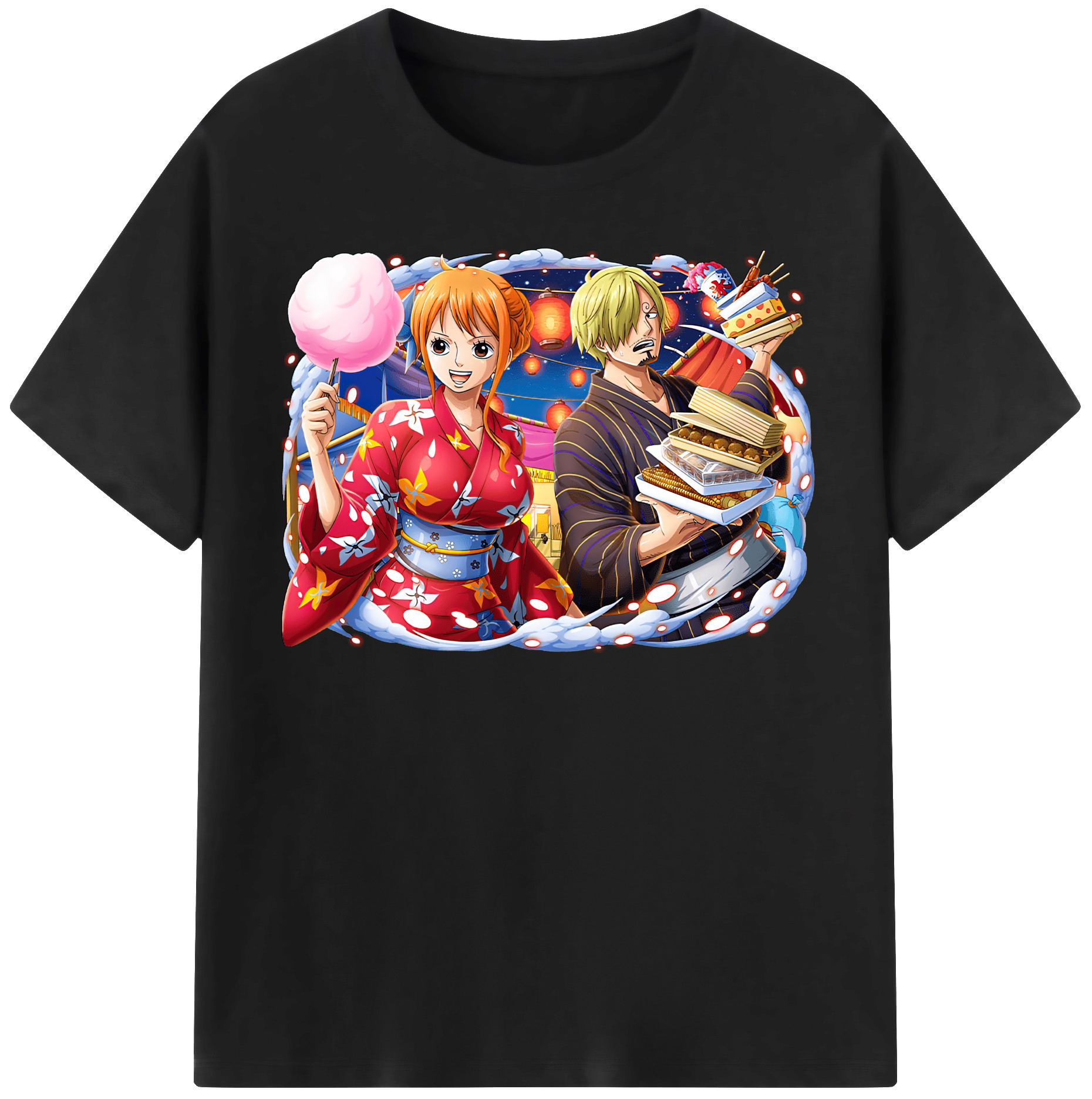 ワンピース サンジ ONE PIECE Sanji 綿100％半袖Tシャツ（フロントプリント）