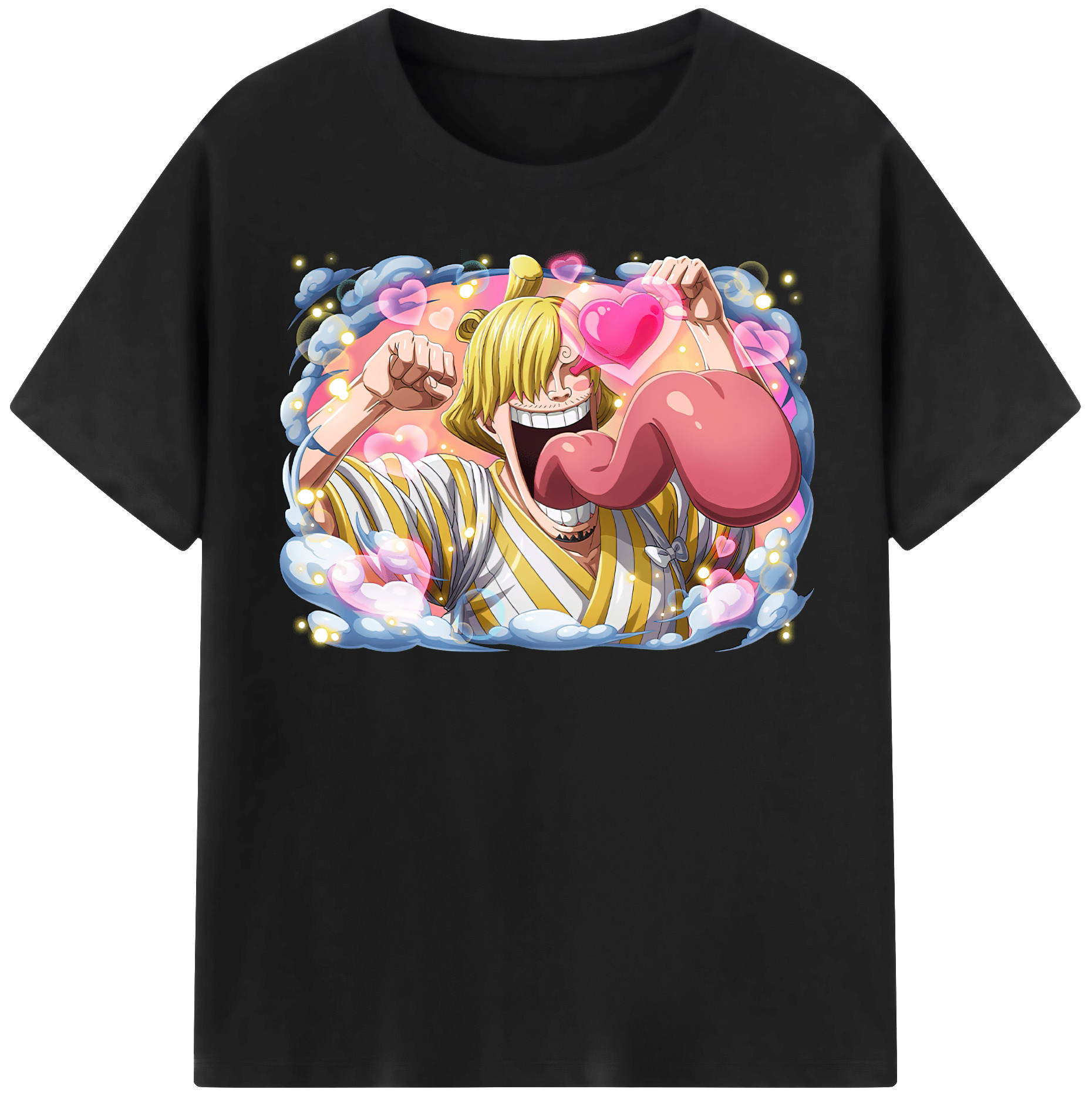 ワンピース サンジ ONE PIECE Sanji 綿100％半袖Tシャツ（フロントプリント）