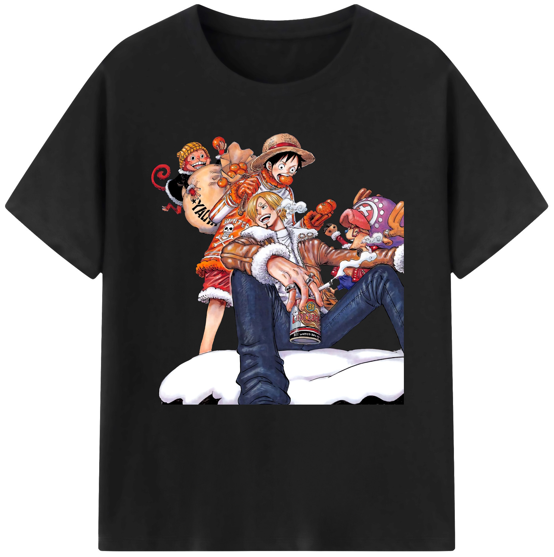 ワンピース サンジ ONE PIECE Sanji 綿100％半袖Tシャツ（フロントプリント）
