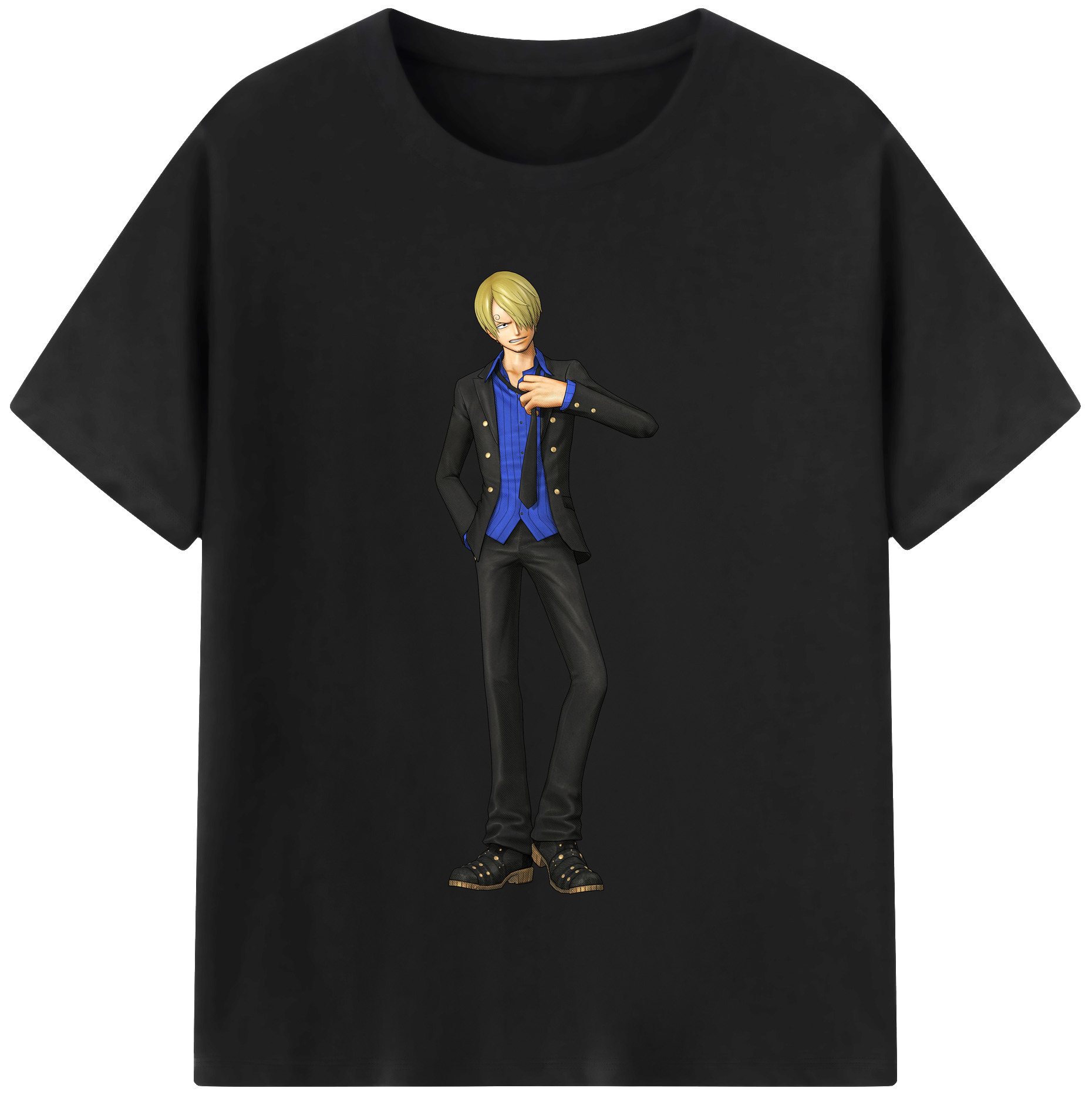 ワンピース サンジ ONE PIECE Sanji 綿100％半袖Tシャツ（フロントプリント）