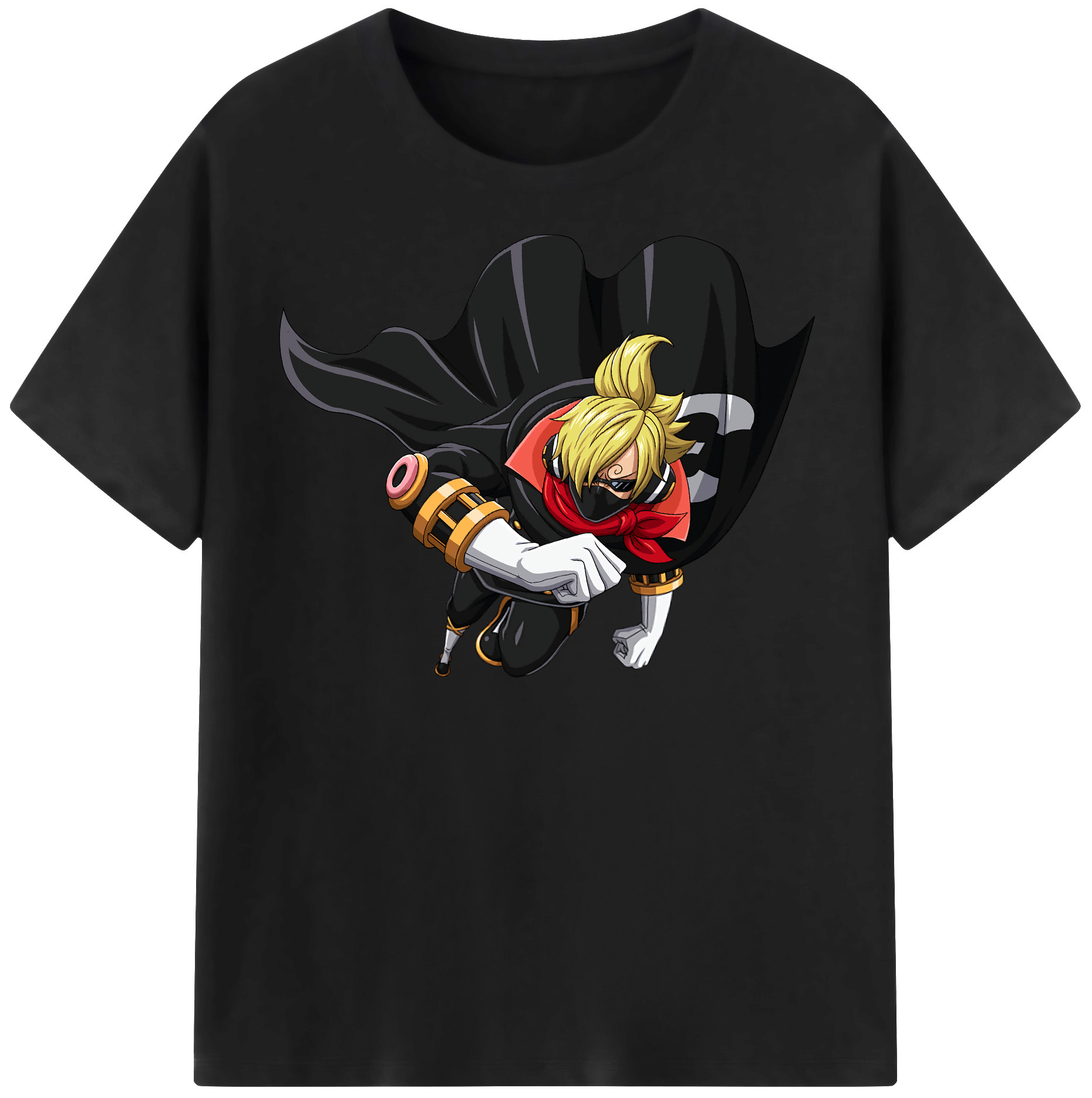 ワンピース サンジ ONE PIECE Sanji 綿100％半袖Tシャツ（フロントプリント）