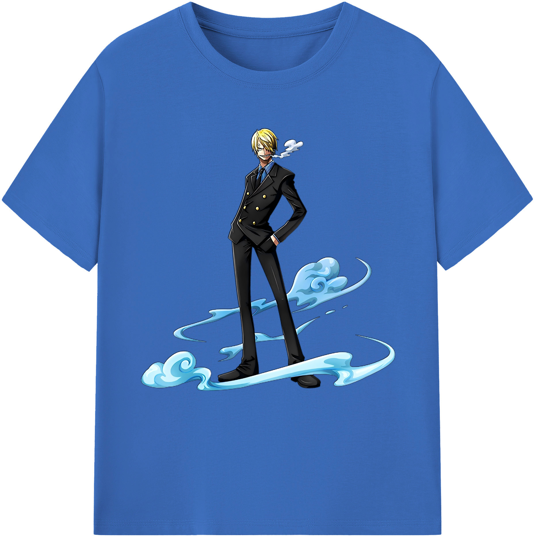 ワンピース サンジ ONE PIECE Sanji 綿100％半袖Tシャツ（フロントプリント）