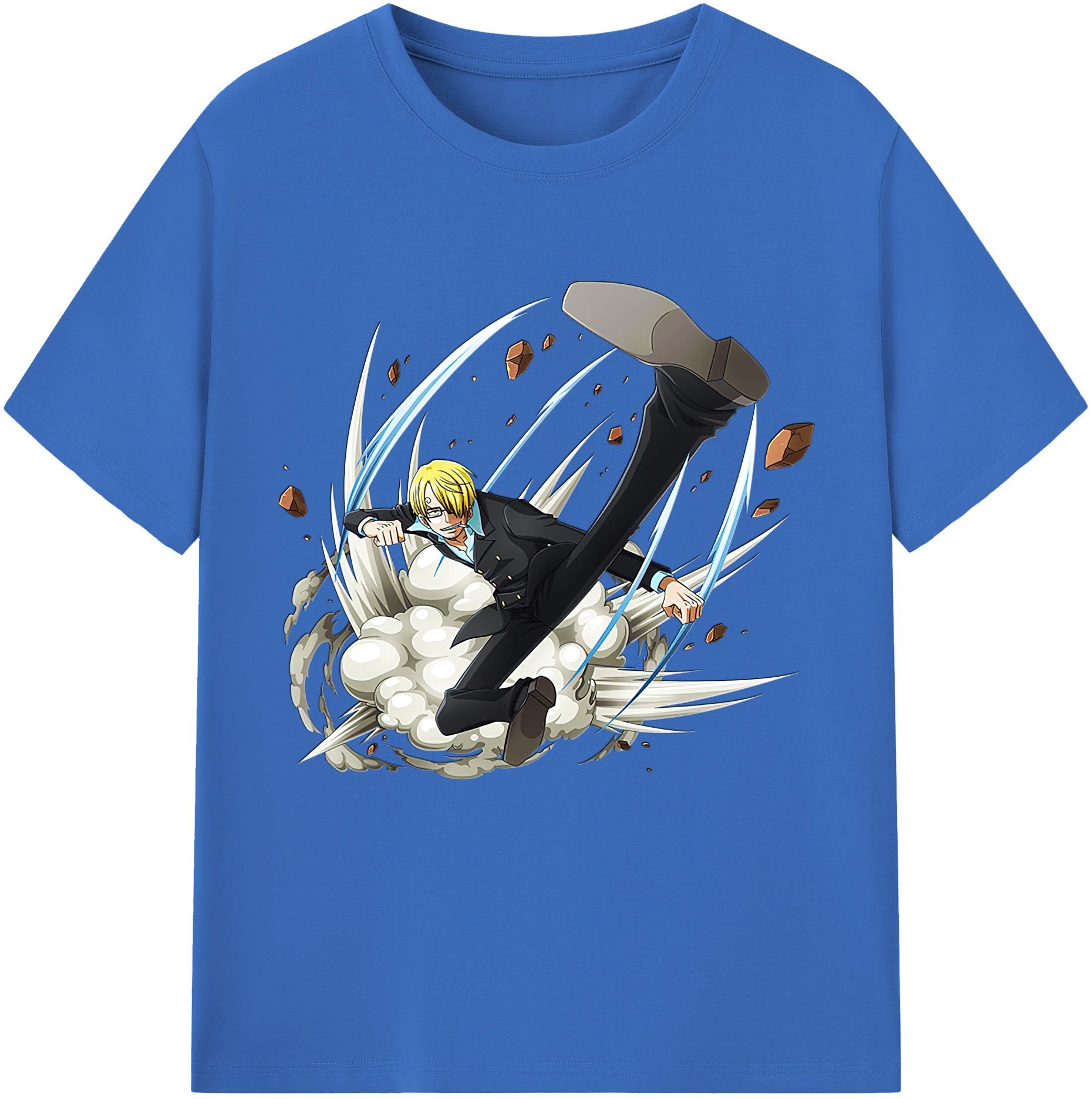 ワンピース サンジ ONE PIECE Sanji 綿100％半袖Tシャツ（フロントプリント）