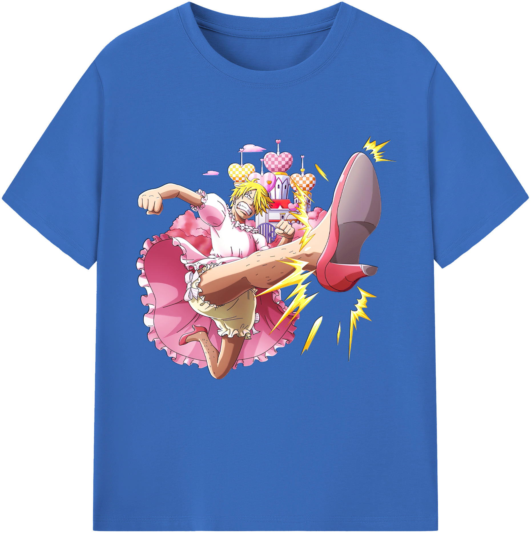 ワンピース サンジ ONE PIECE Sanji 綿100％半袖Tシャツ（フロントプリント）