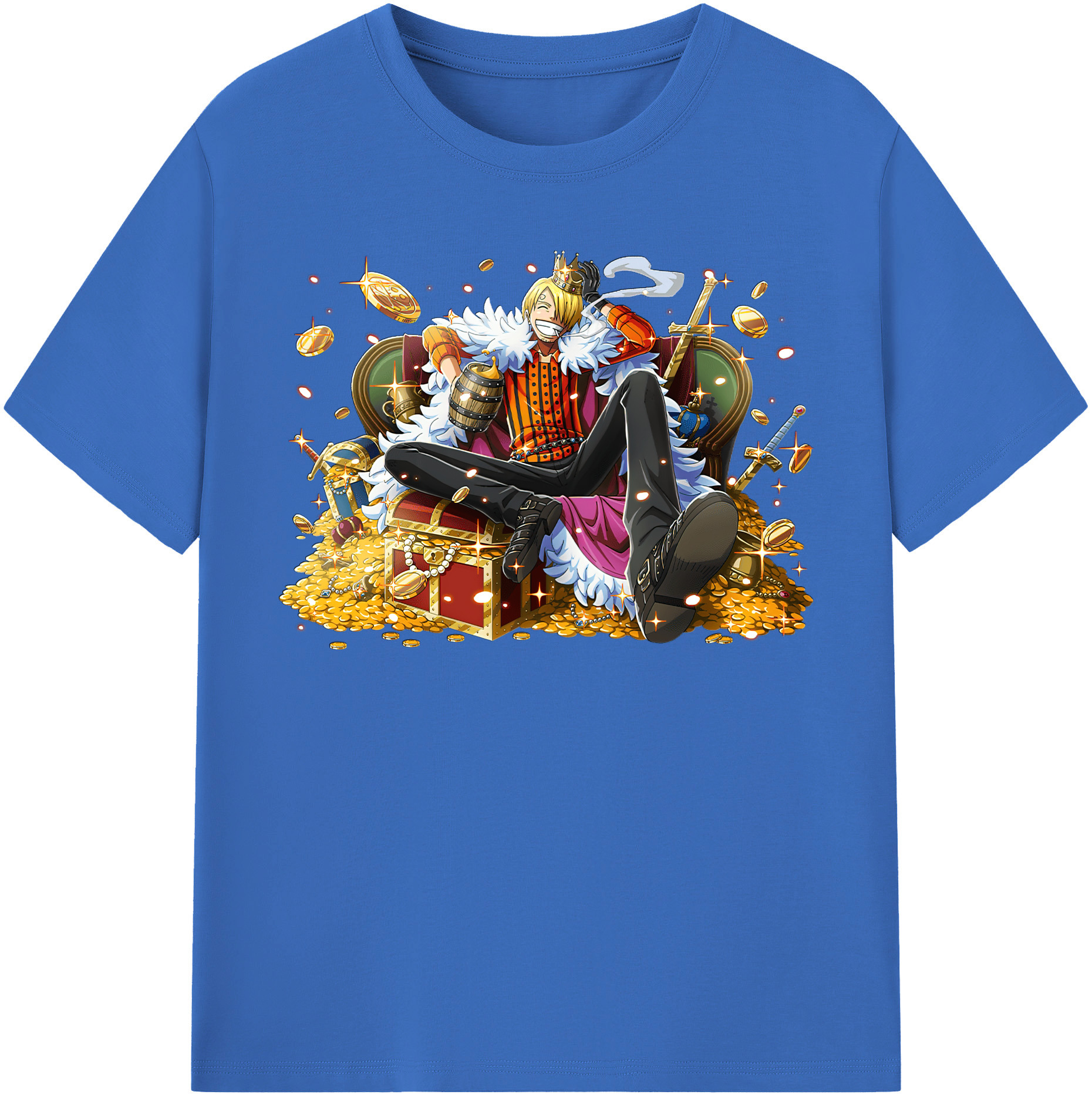ワンピース サンジ ONE PIECE Sanji 綿100％半袖Tシャツ（フロントプリント）