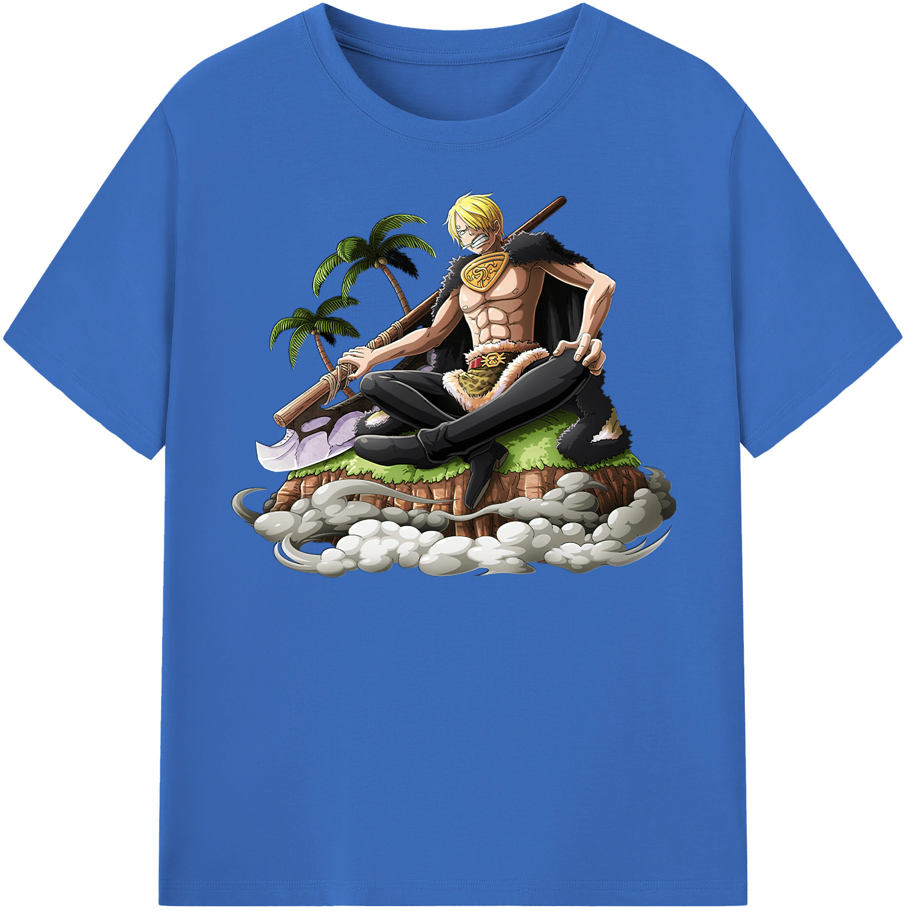 ワンピース サンジ ONE PIECE Sanji 綿100％半袖Tシャツ（フロントプリント）