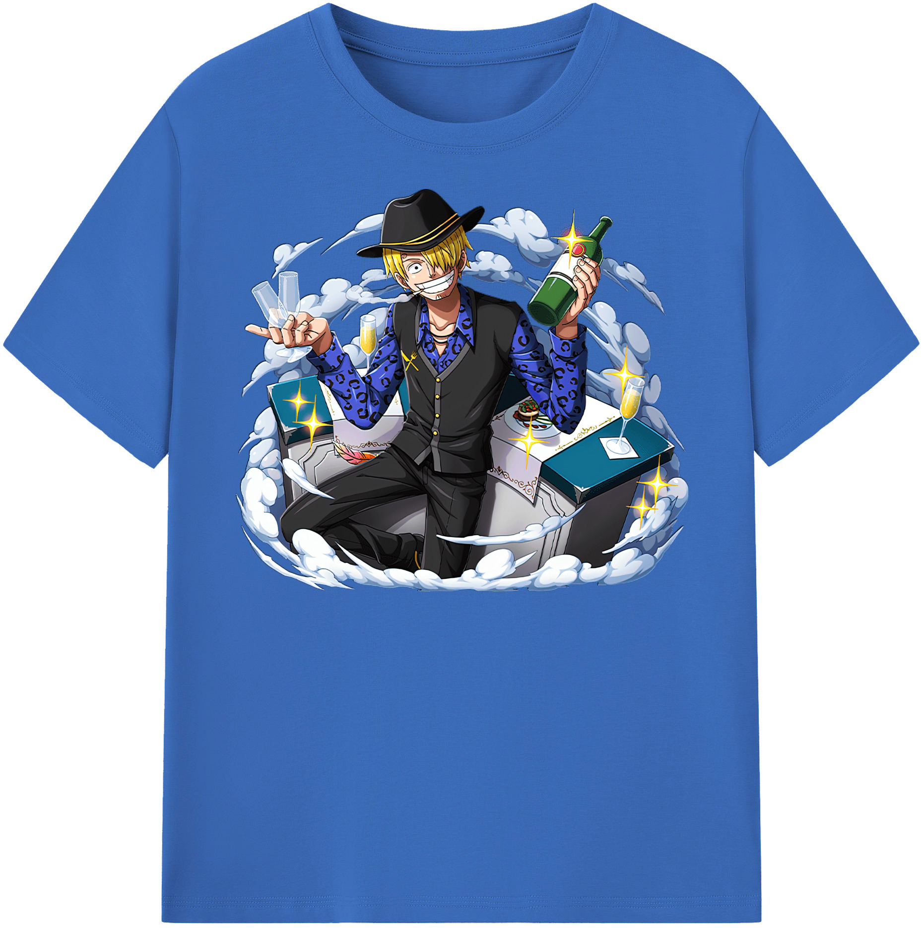 ワンピース サンジ ONE PIECE Sanji 綿100％半袖Tシャツ（フロントプリント）